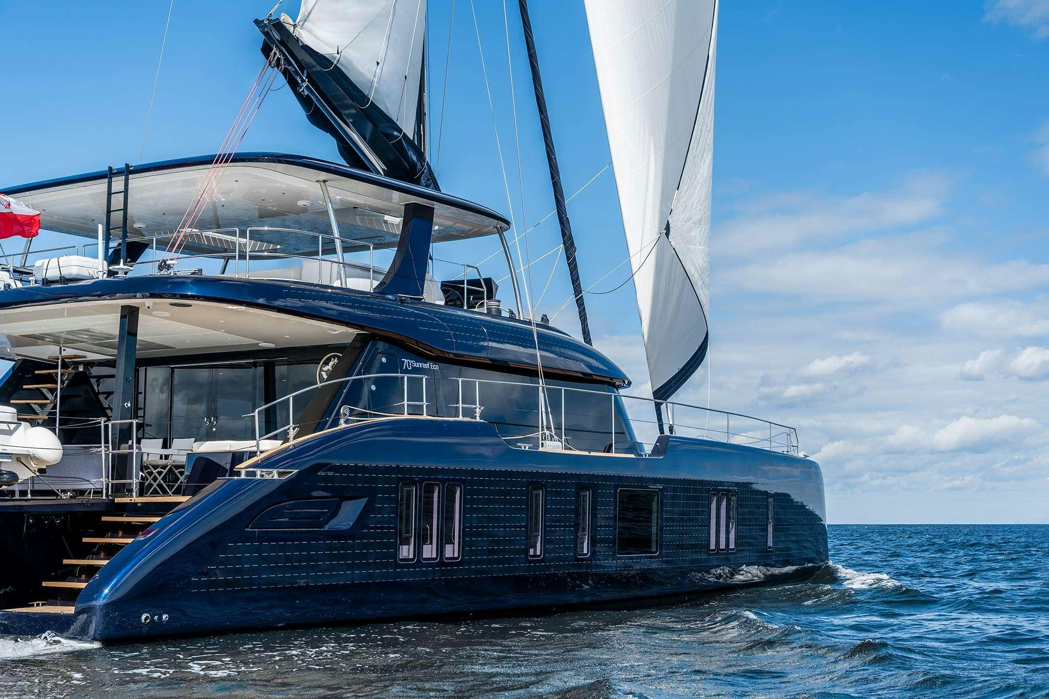 a boat in the water aboard ONE PLANET Yacht for Charter