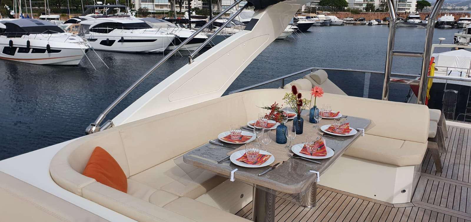 a boat on the water aboard ABSOLUTE Yacht for Charter