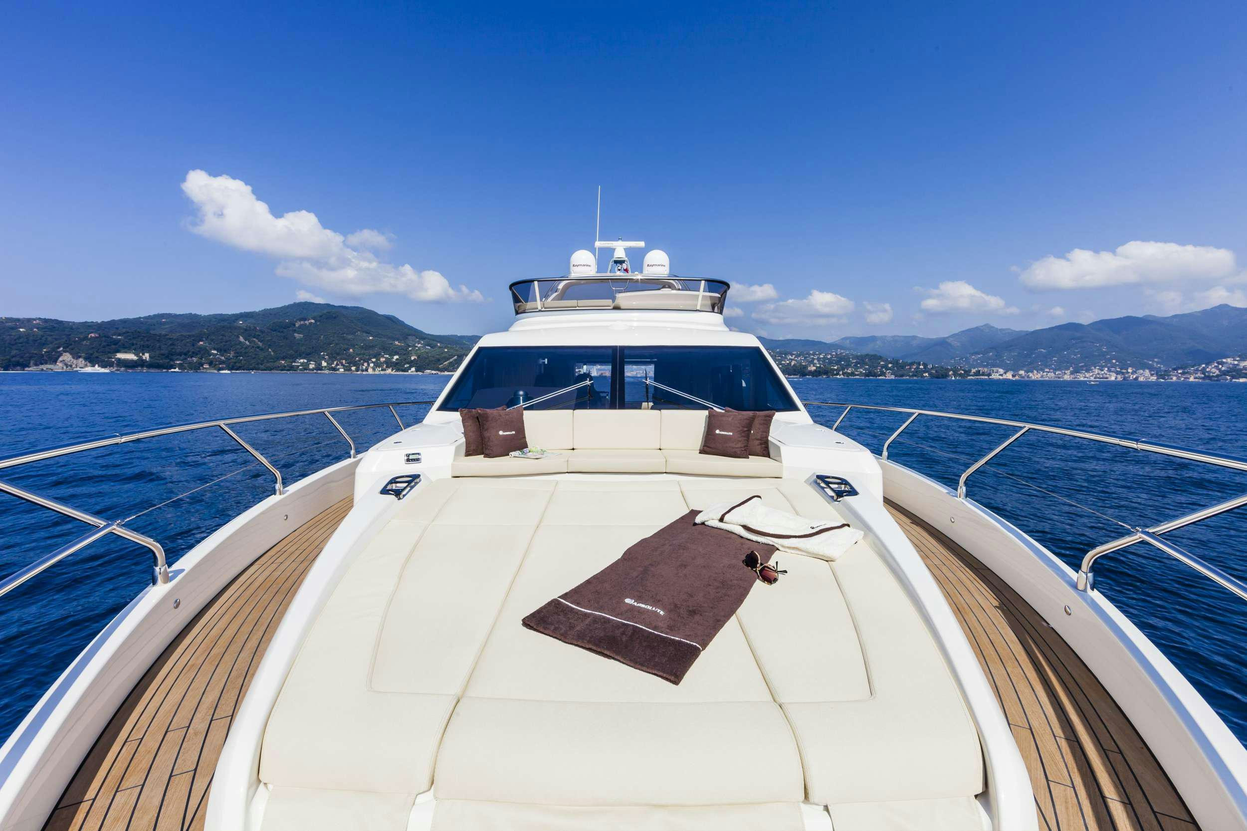 a boat on the water aboard ABSOLUTE Yacht for Charter