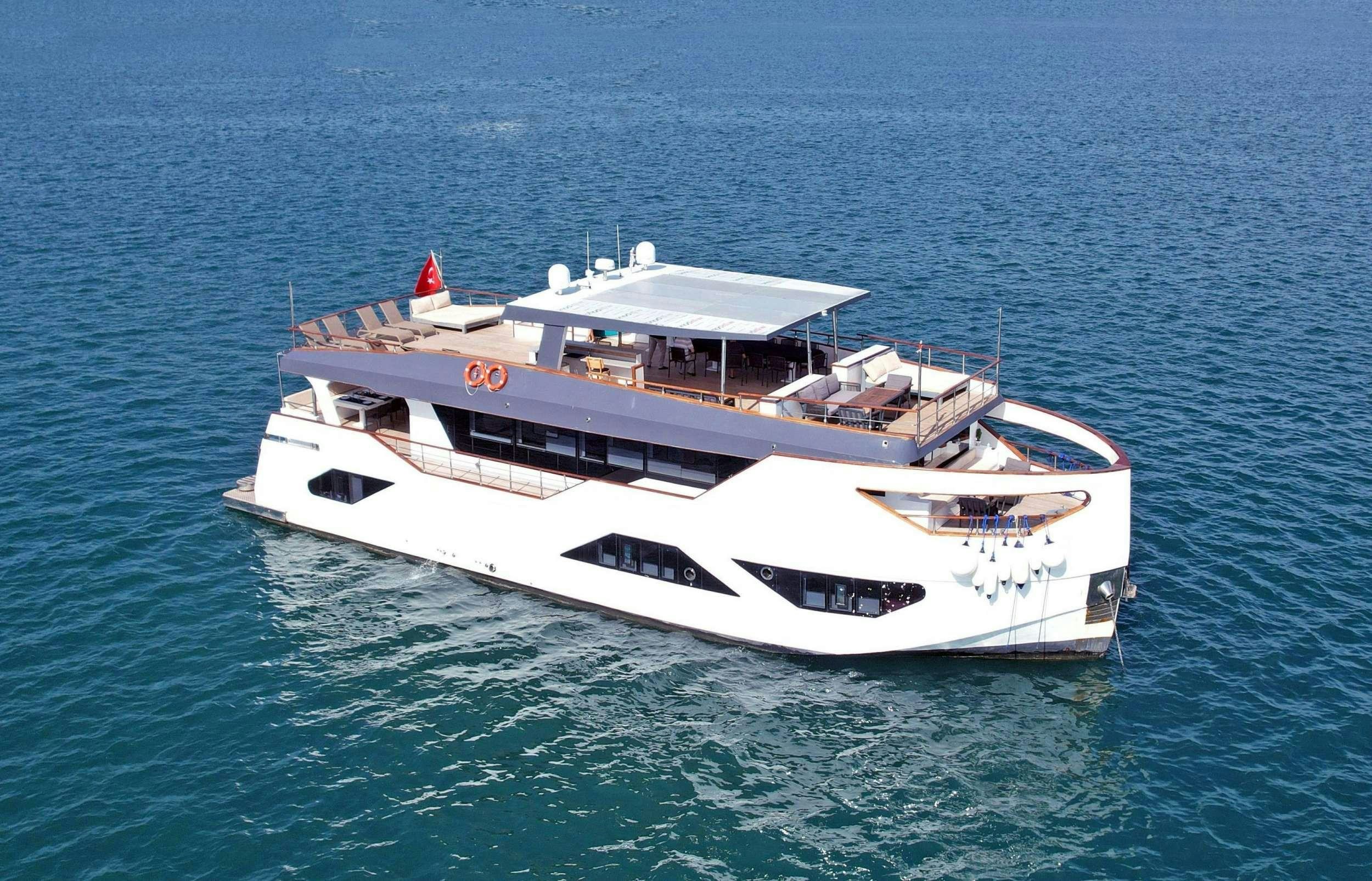 a boat in the water aboard NAYK 3 Yacht for Charter