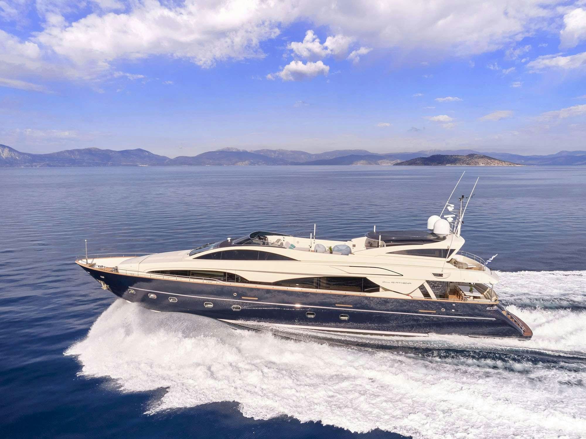 a boat on the water aboard BEYOND Yacht for Charter