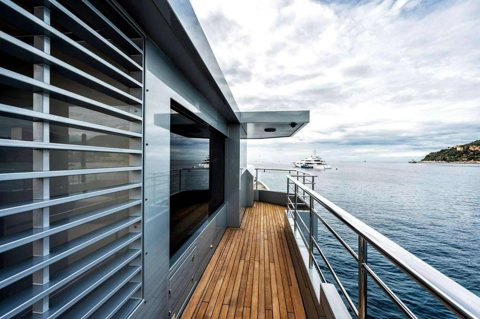 a boat on a body of water aboard SO'MAR Yacht for Charter