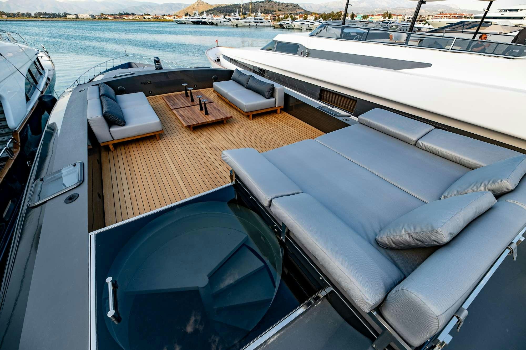 a boat on the water aboard EVA Yacht for Charter