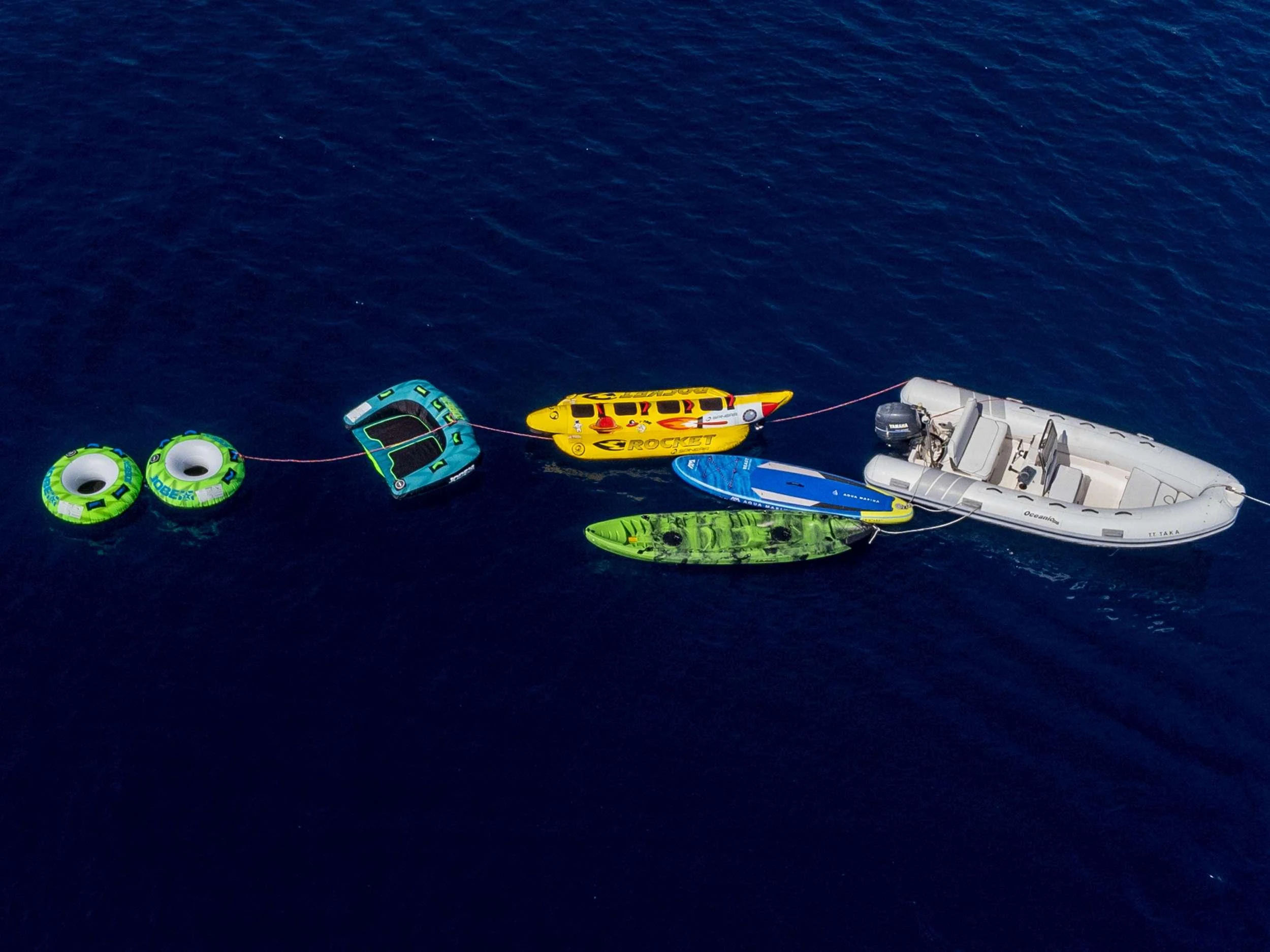 a couple of boats in the water aboard TAKA Yacht for Charter