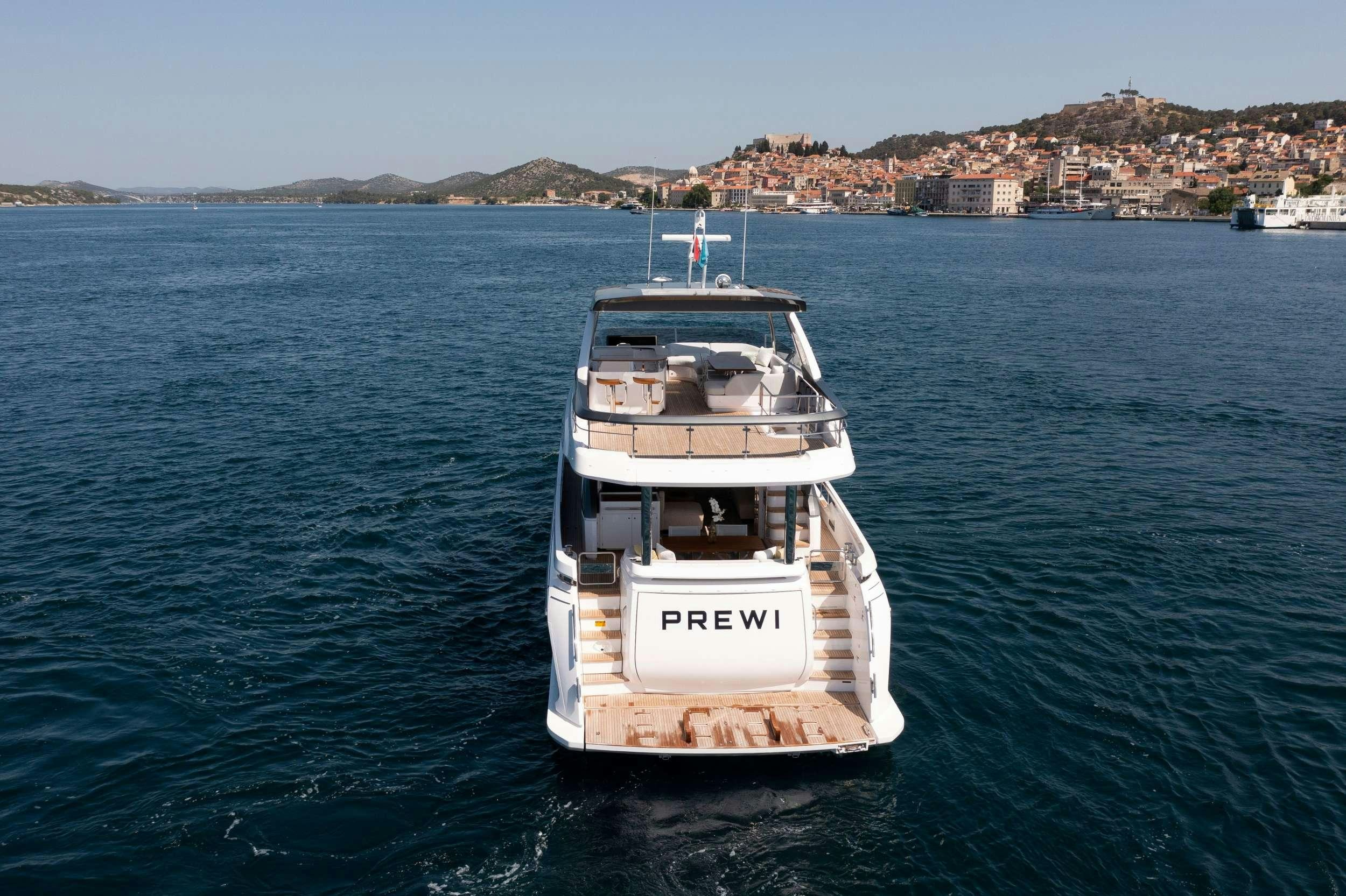 a boat on the water aboard PREWI Yacht for Charter