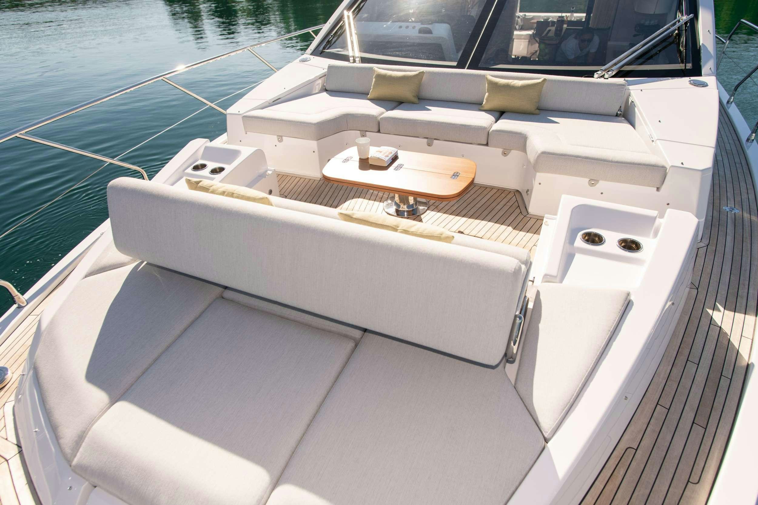a boat on the water aboard ALIBABA Yacht for Charter