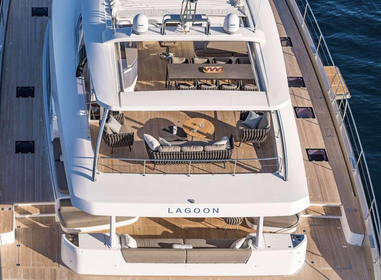 a boat on the water aboard AEOLUS 77 Yacht for Charter