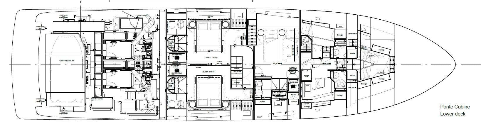 diagram, engineering drawing aboard EM3 Yacht for Charter