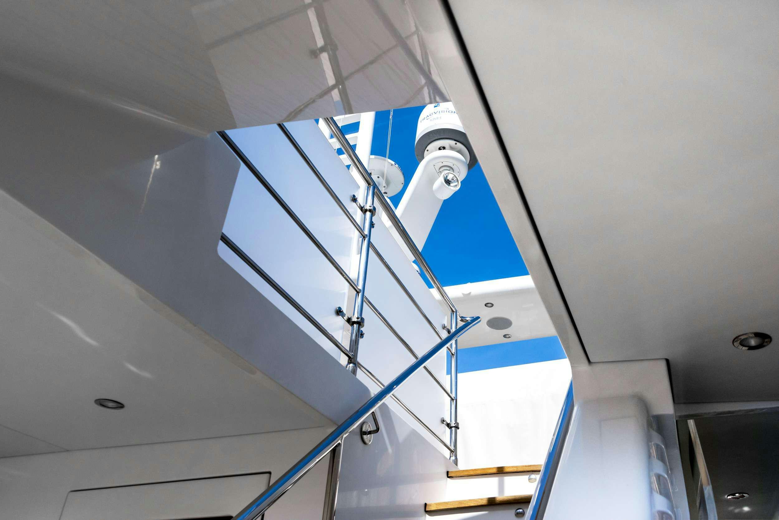 a satellite in a space aboard GRANIL Yacht for Charter