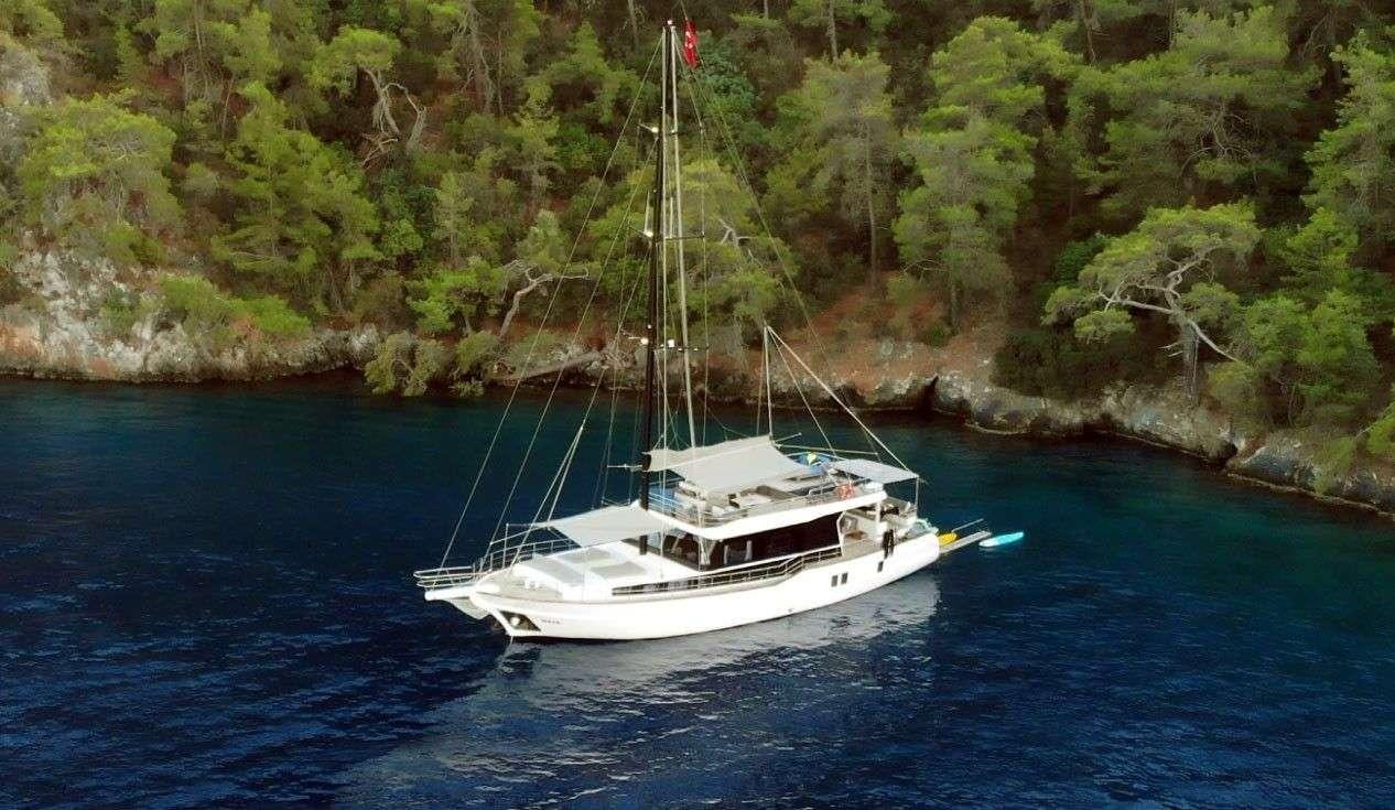 a boat on the water aboard NAYK 2 Yacht for Charter