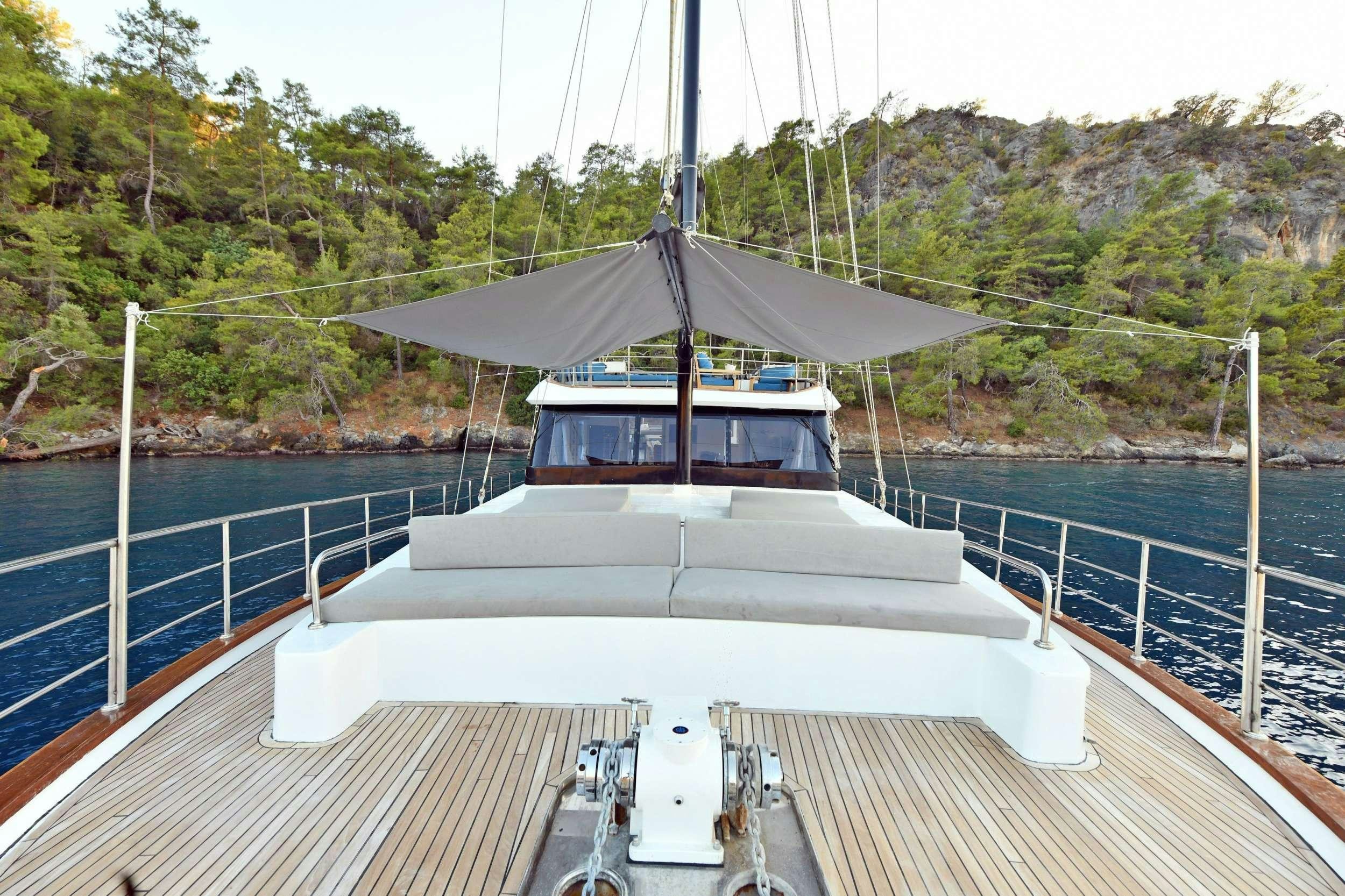 a boat on a dock aboard NAYK 2 Yacht for Charter