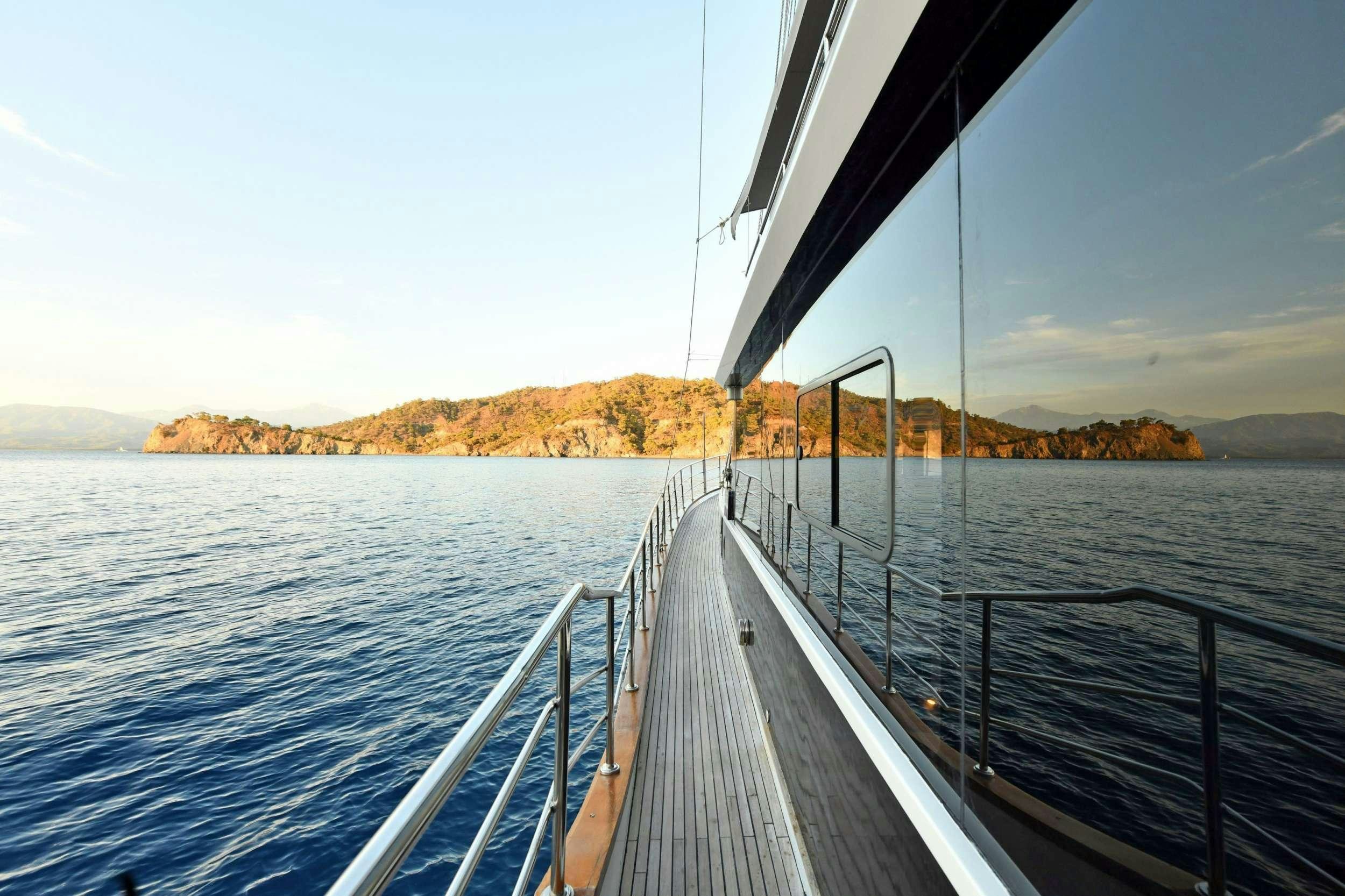a boat on the water aboard NAYK 2 Yacht for Charter