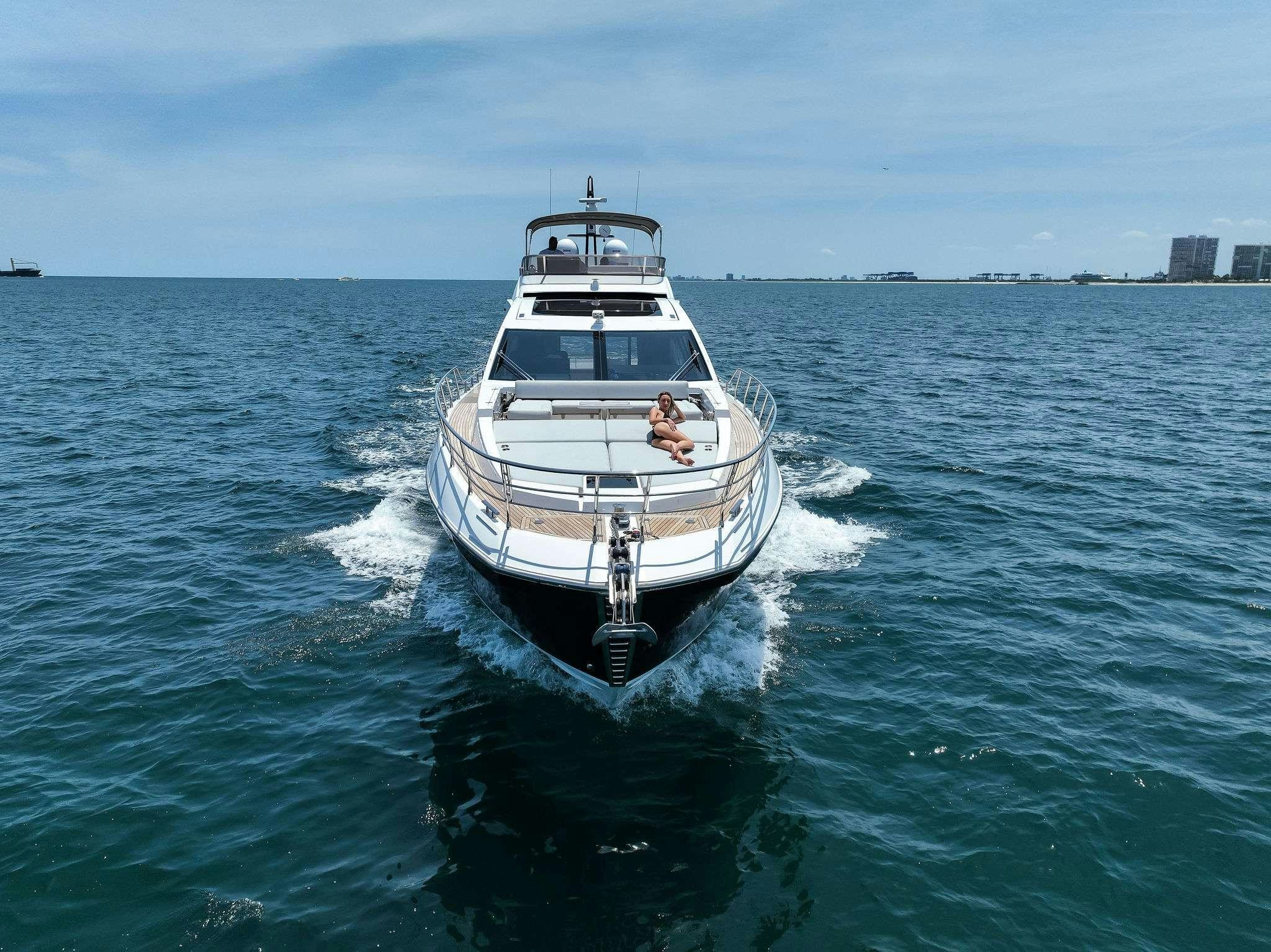 a boat in the water aboard ANOTHER CHANCE II Yacht for Charter