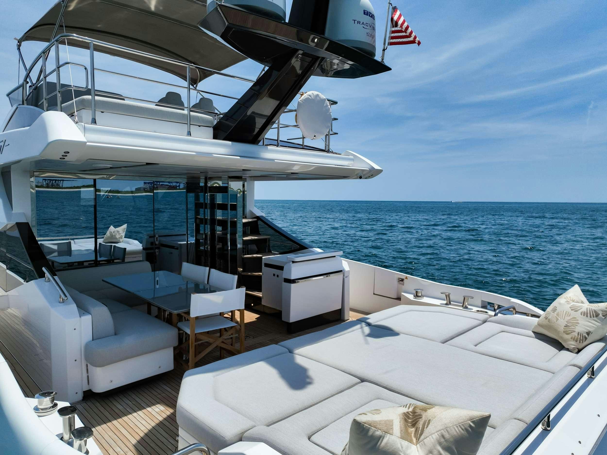 a boat on the water aboard ANOTHER CHANCE II Yacht for Charter