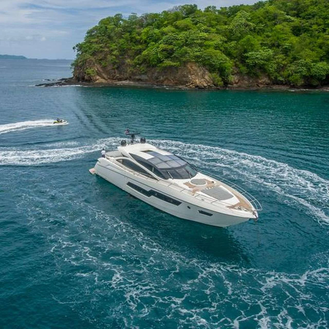 a boat on the water aboard COSTASOL Yacht for Charter