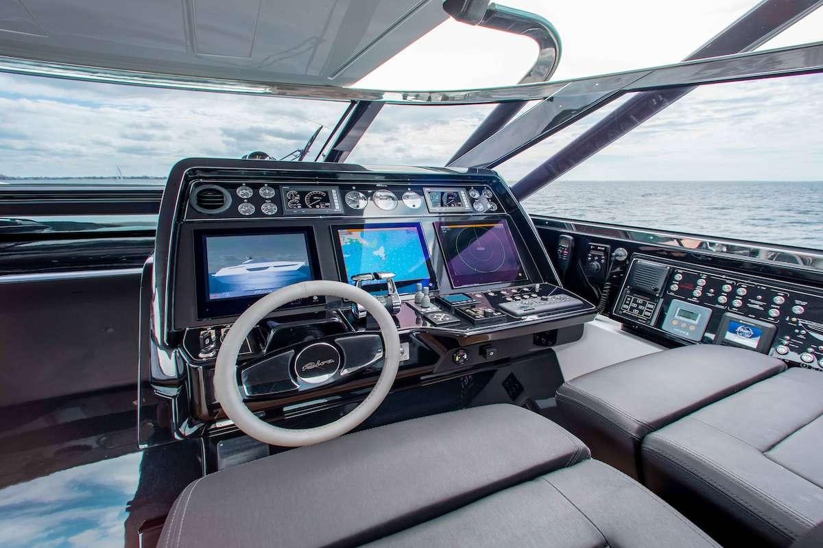 inside of a car aboard 2QUICK Yacht for Charter