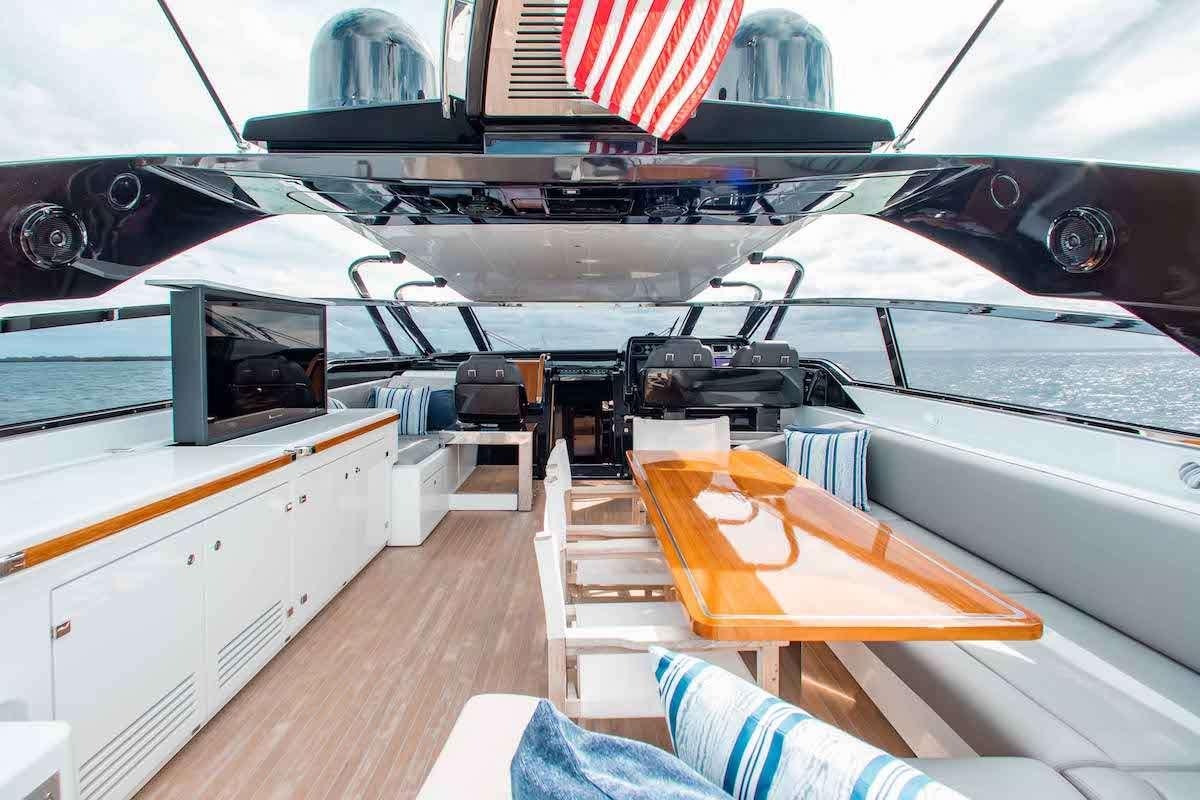 inside of a boat aboard 2QUICK Yacht for Charter
