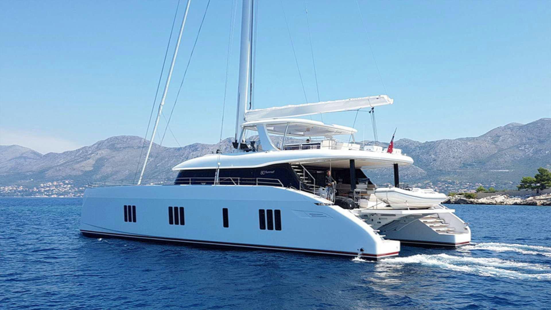 a boat on the water aboard NALA ONE Yacht for Charter