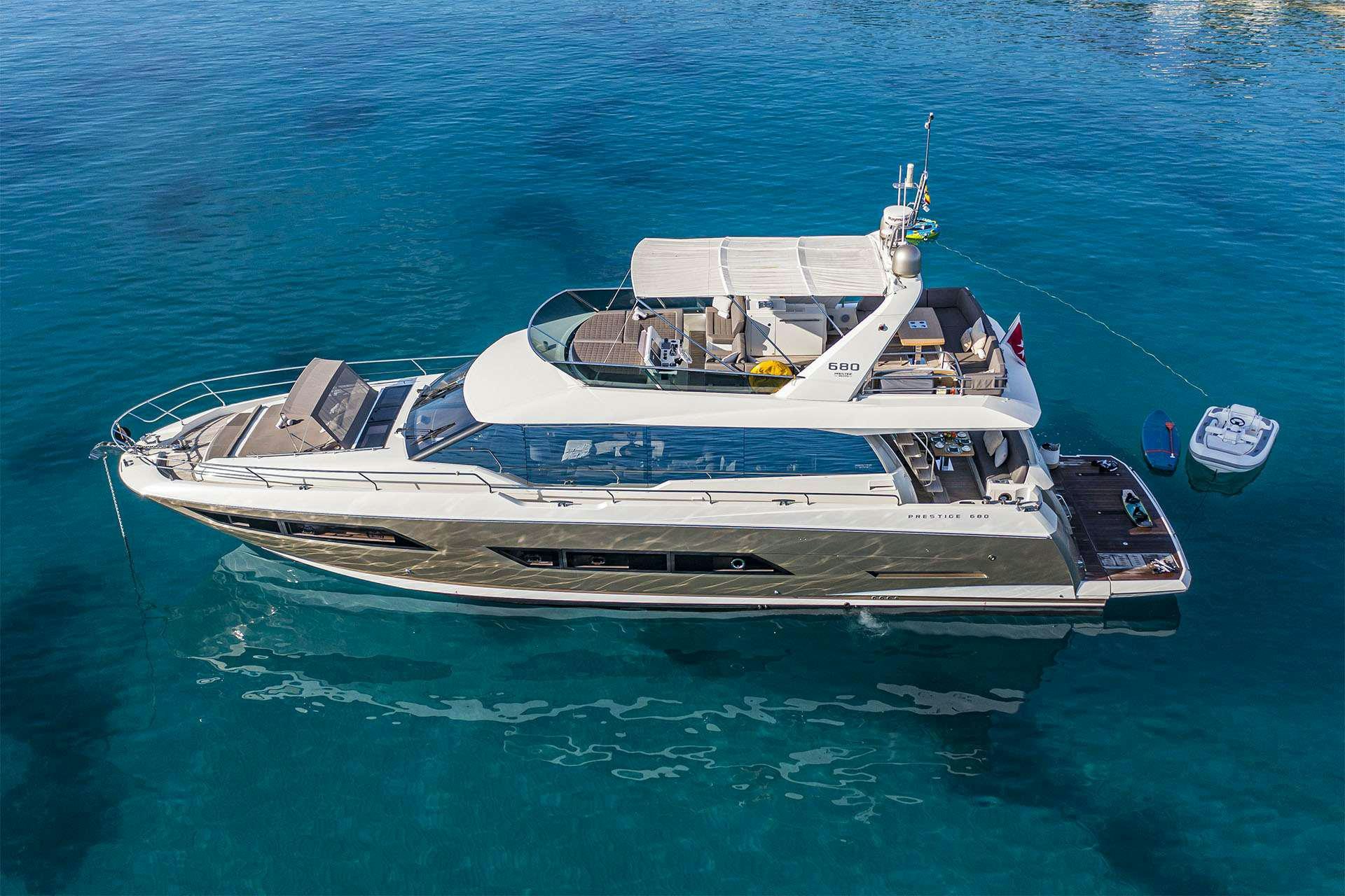 a boat on the water aboard BLUE M Yacht for Charter