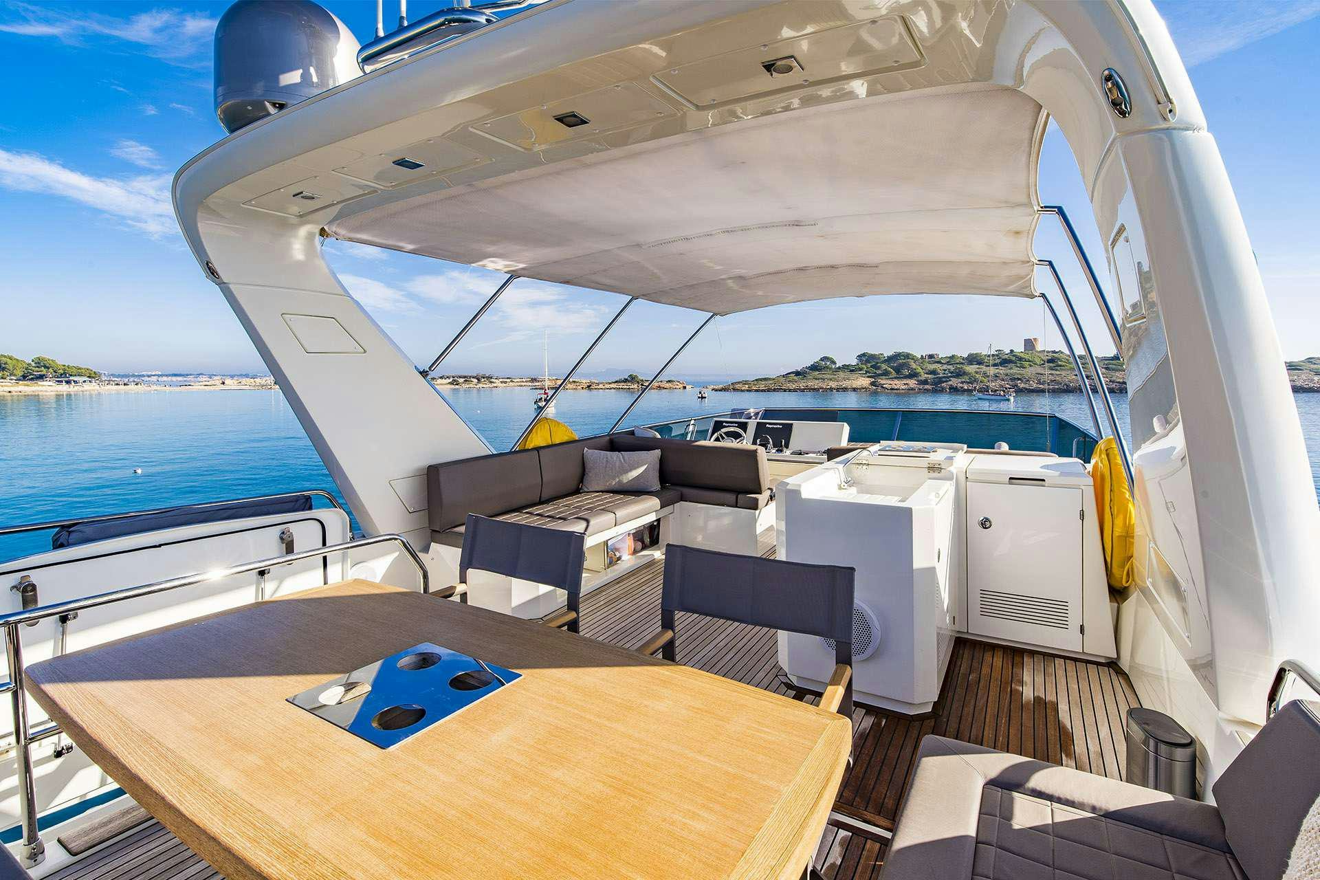 a boat on the water aboard BLUE M Yacht for Charter