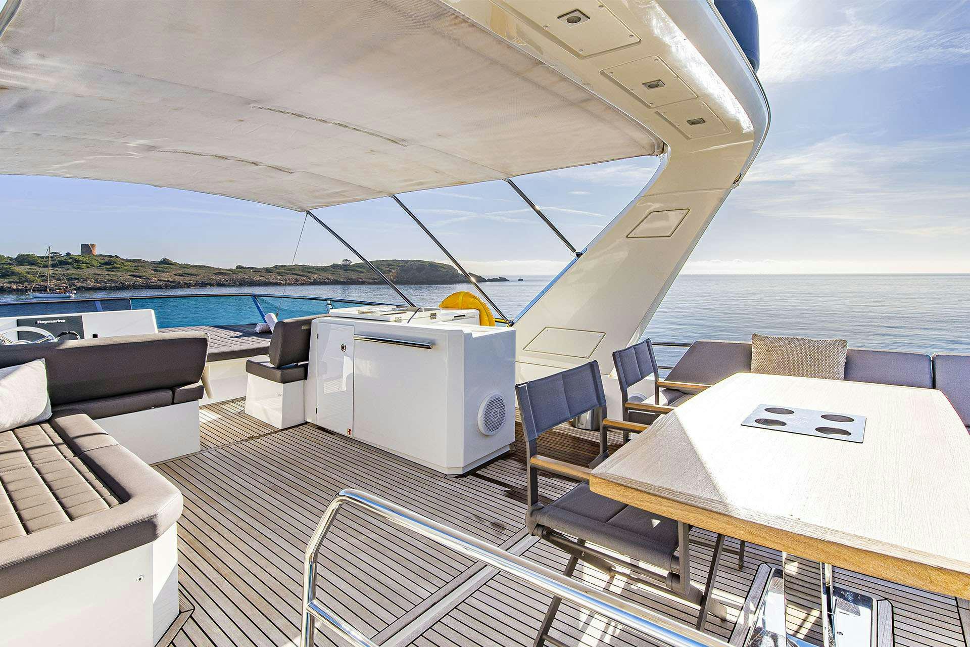 a boat on the water aboard BLUE M Yacht for Charter
