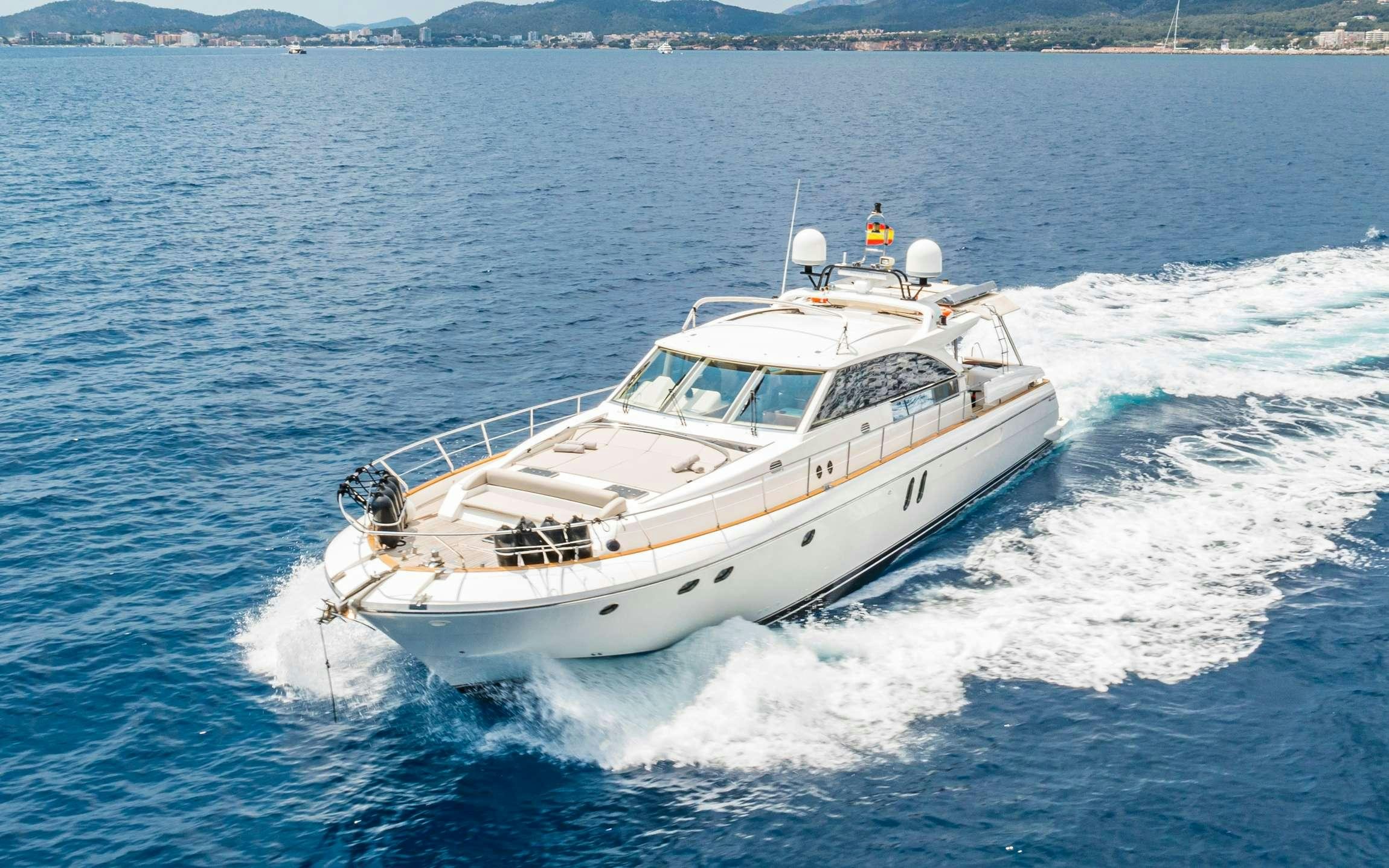 a boat on the water aboard PARODIA Yacht for Charter