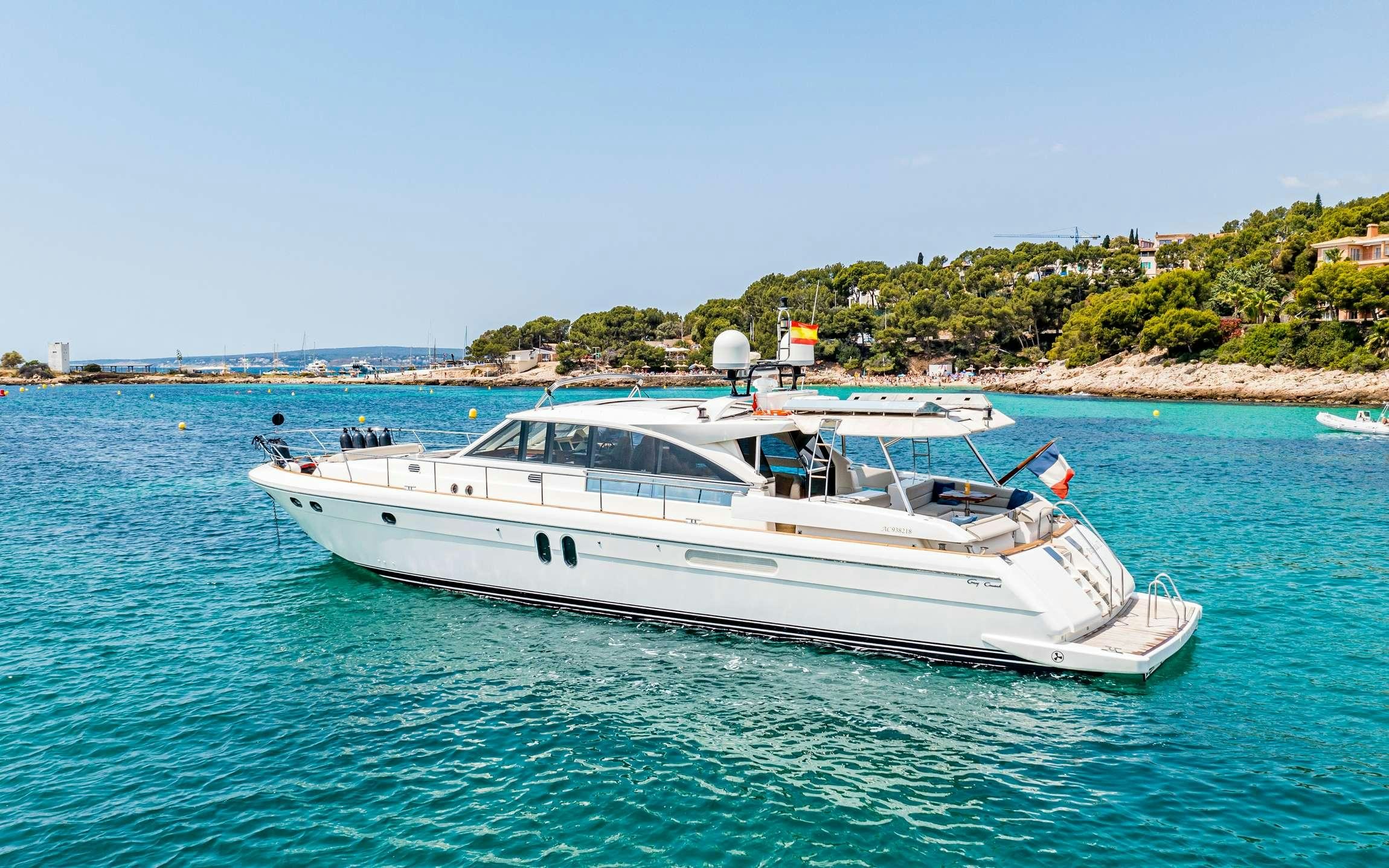 a boat in the water aboard PARODIA Yacht for Charter