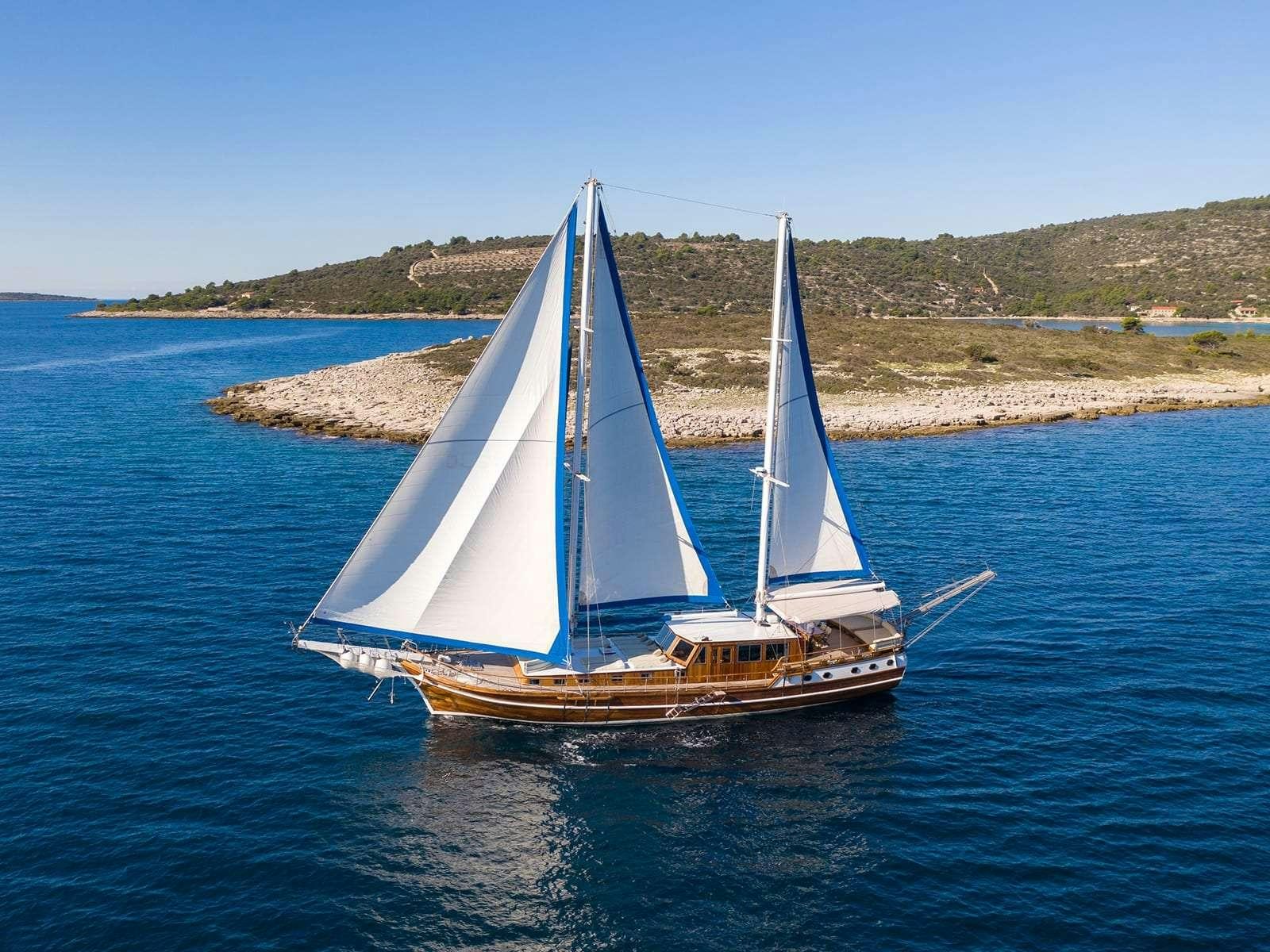a sailboat on the water aboard GULET ANDI STAR Yacht for Charter