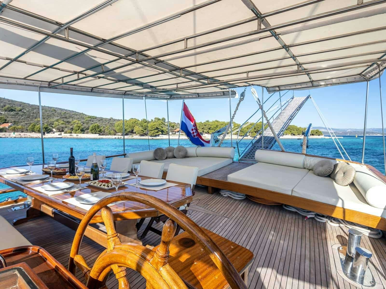 a boat on the water aboard GULET ANDI STAR Yacht for Charter