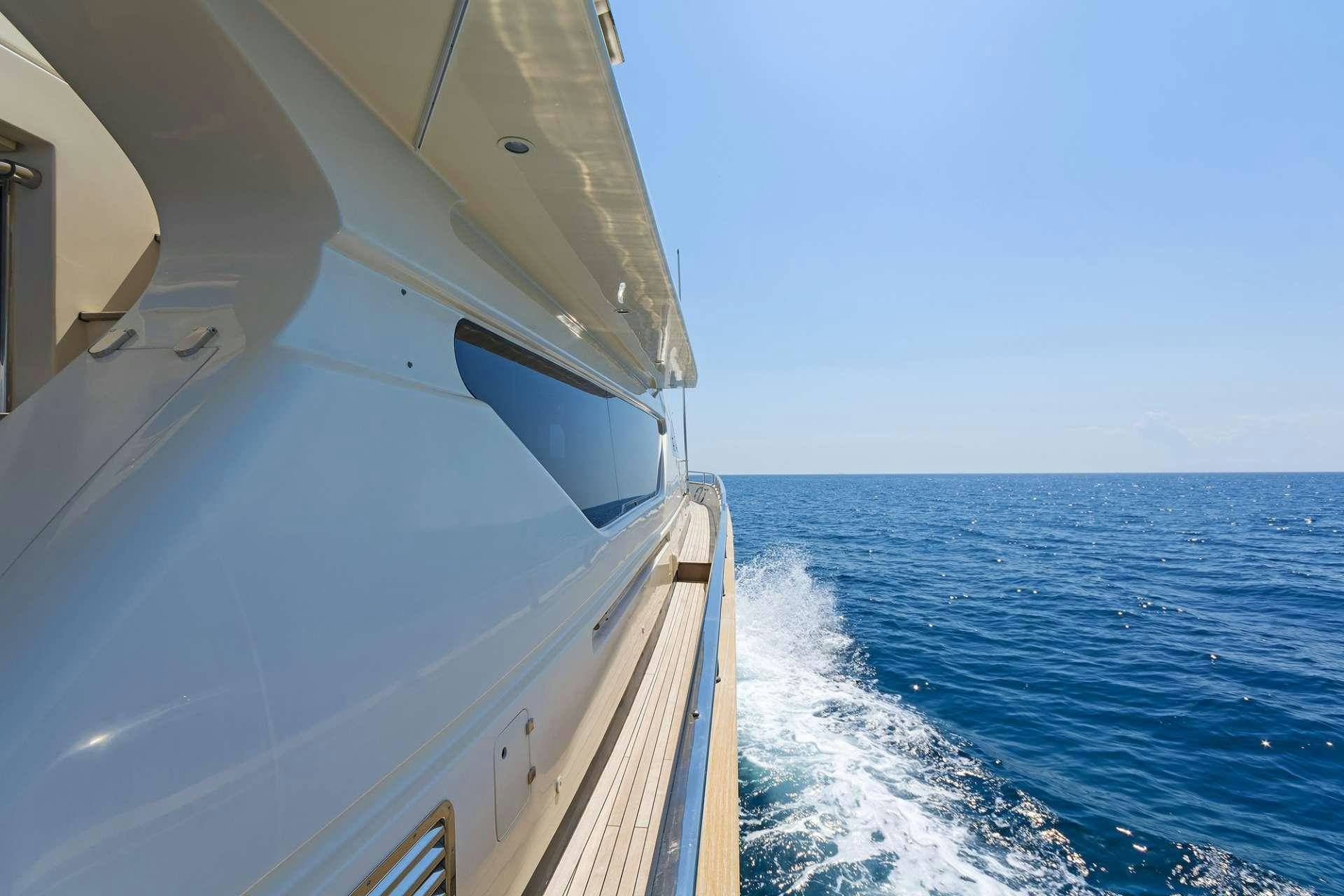 a boat on the water aboard ALFEA Yacht for Charter