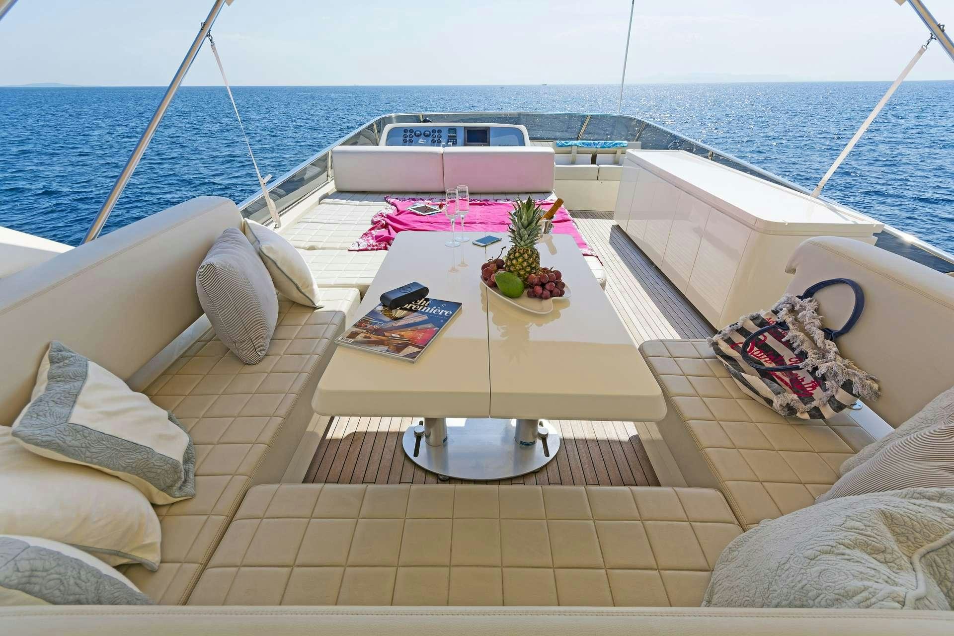a boat on the water aboard ALFEA Yacht for Charter
