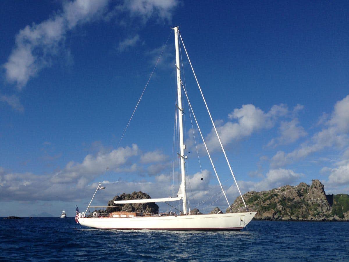 a sailboat on the water aboard NORTHERN STAR Yacht for Charter
