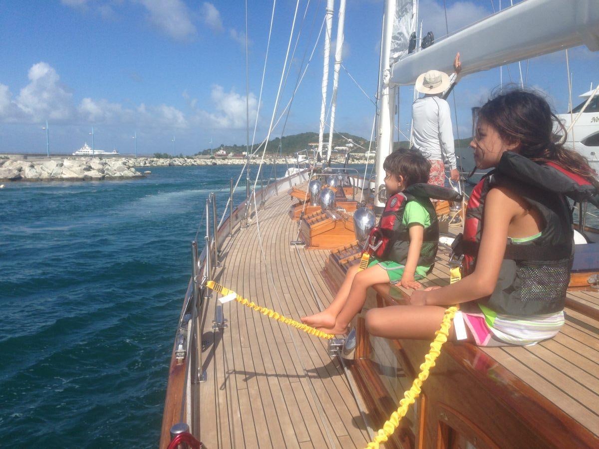 a group of people on a boat aboard NORTHERN STAR Yacht for Charter