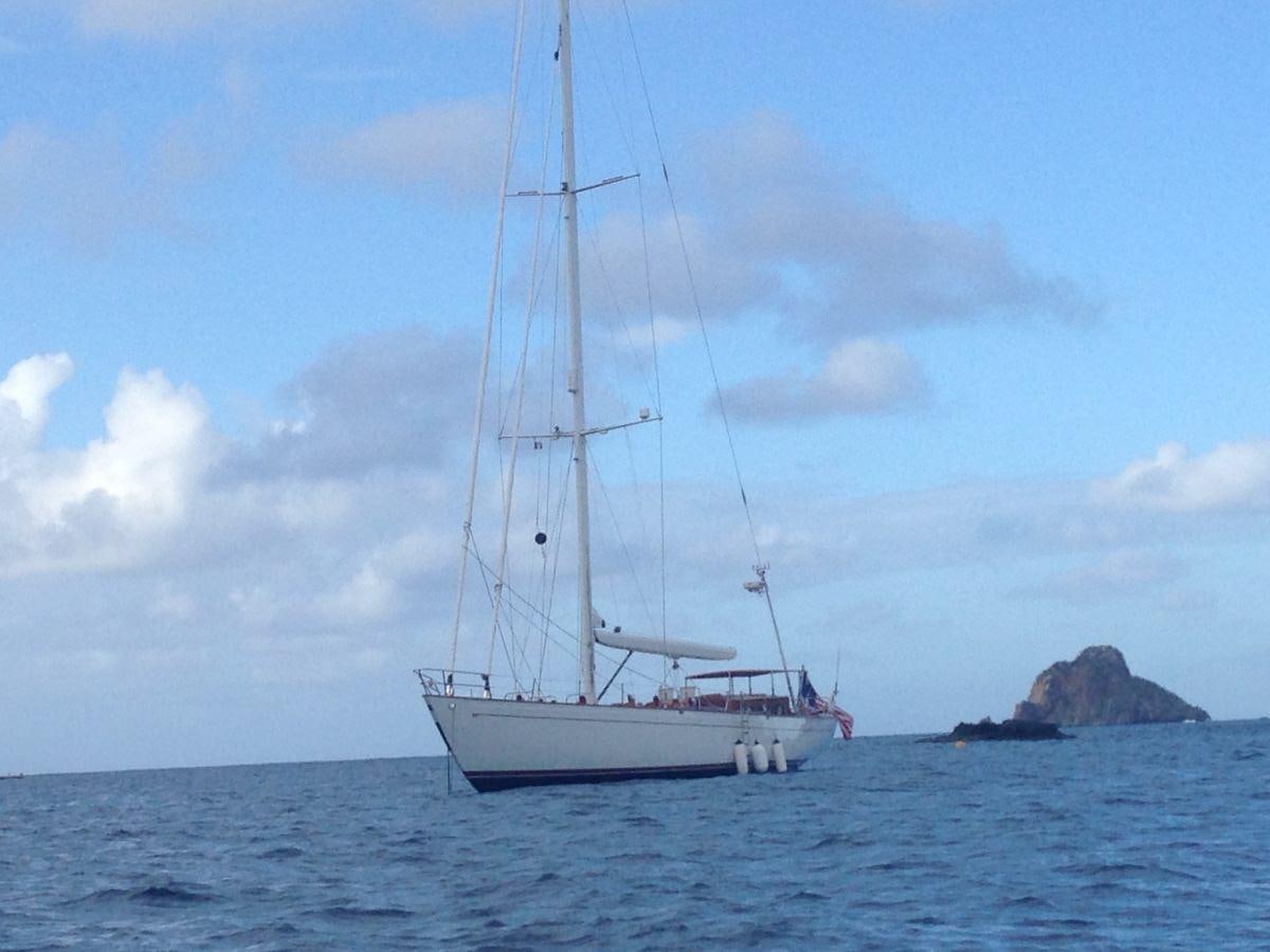 a boat sailing on the sea aboard NORTHERN STAR Yacht for Charter