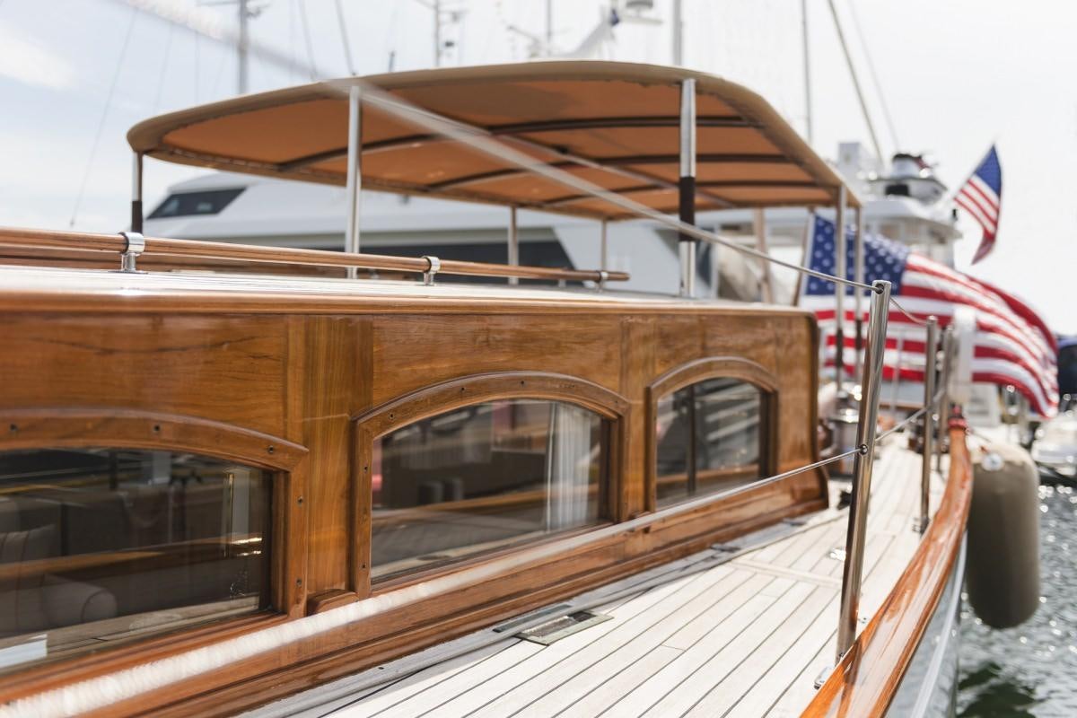 a boat with a canopy aboard NORTHERN STAR Yacht for Charter