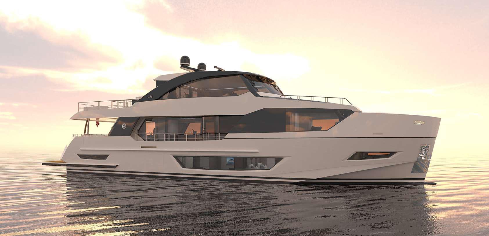 a boat on the water aboard OCEAN ALEXANDER 27R03 Yacht for Charter