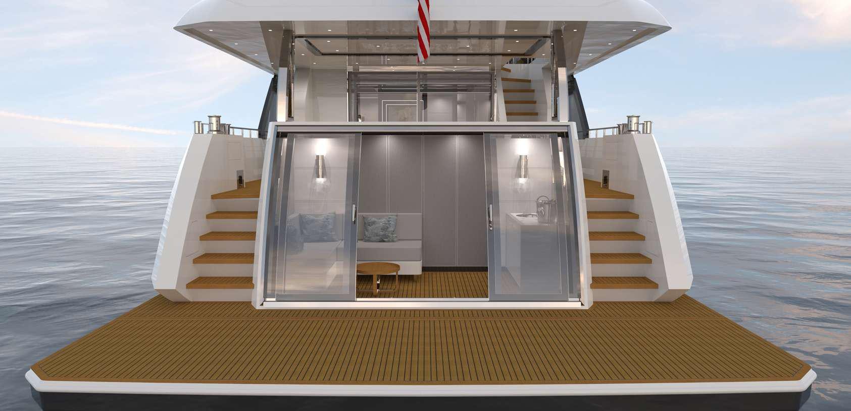 a boat on the water aboard OCEAN ALEXANDER 27R03 Yacht for Charter