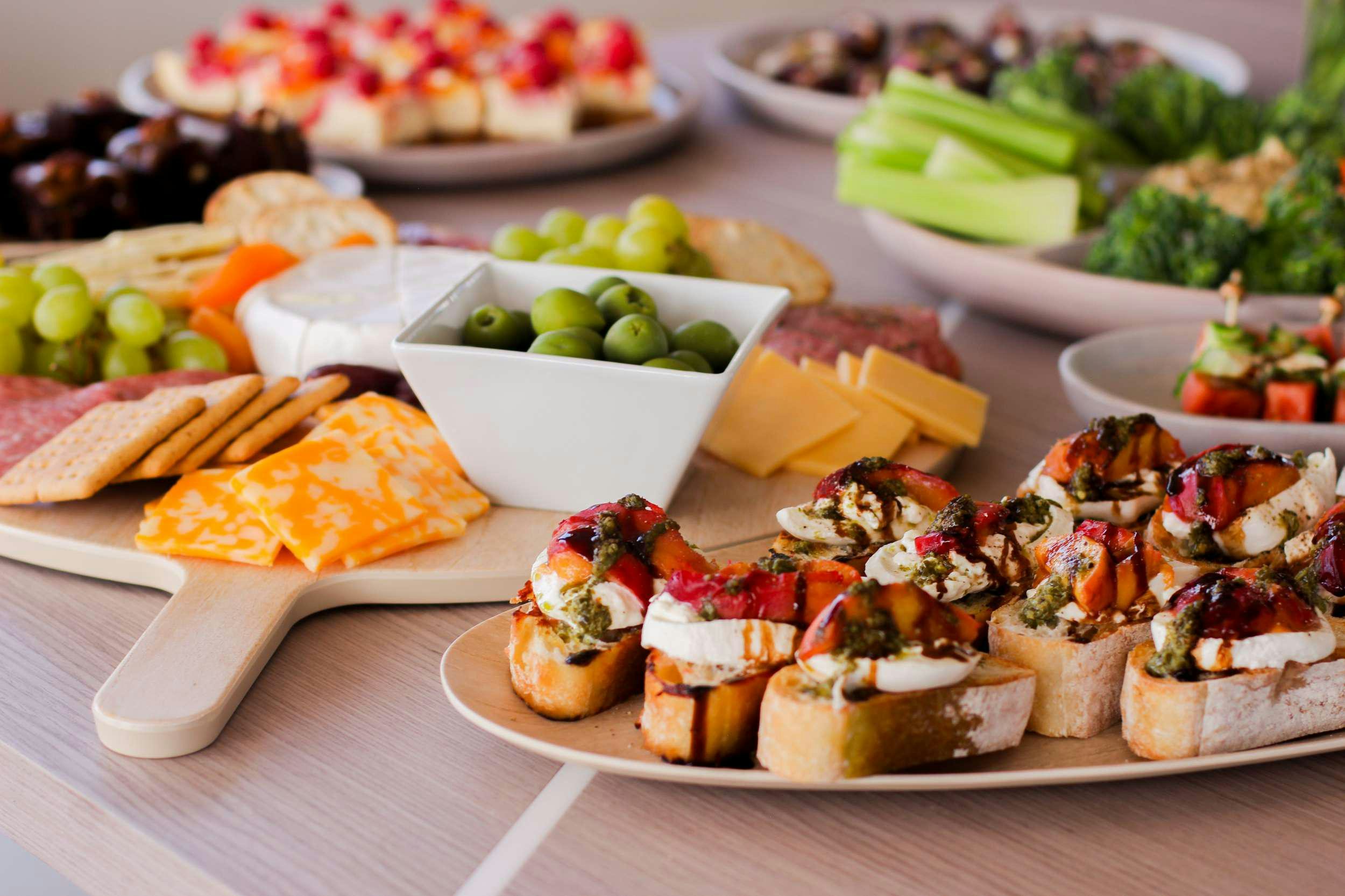 a plate of food aboard PRINCESS MILA Yacht for Charter