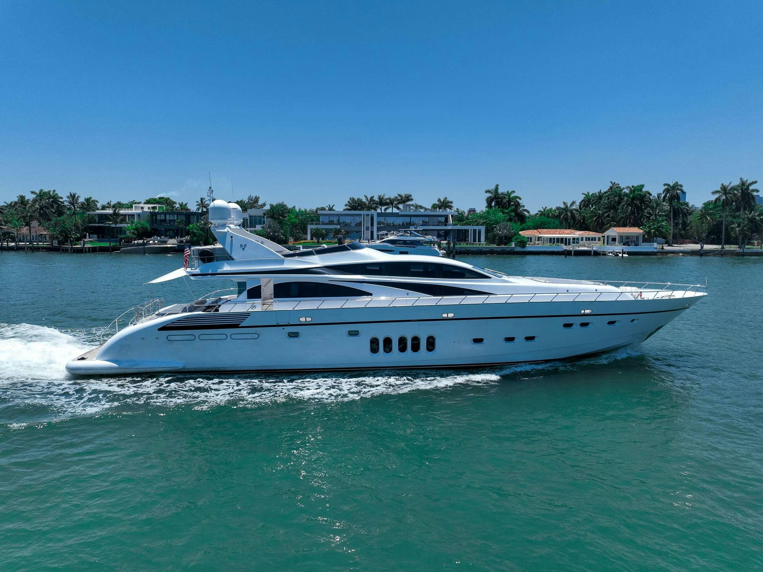 a boat on the water aboard CARPE DIEM Yacht for Charter