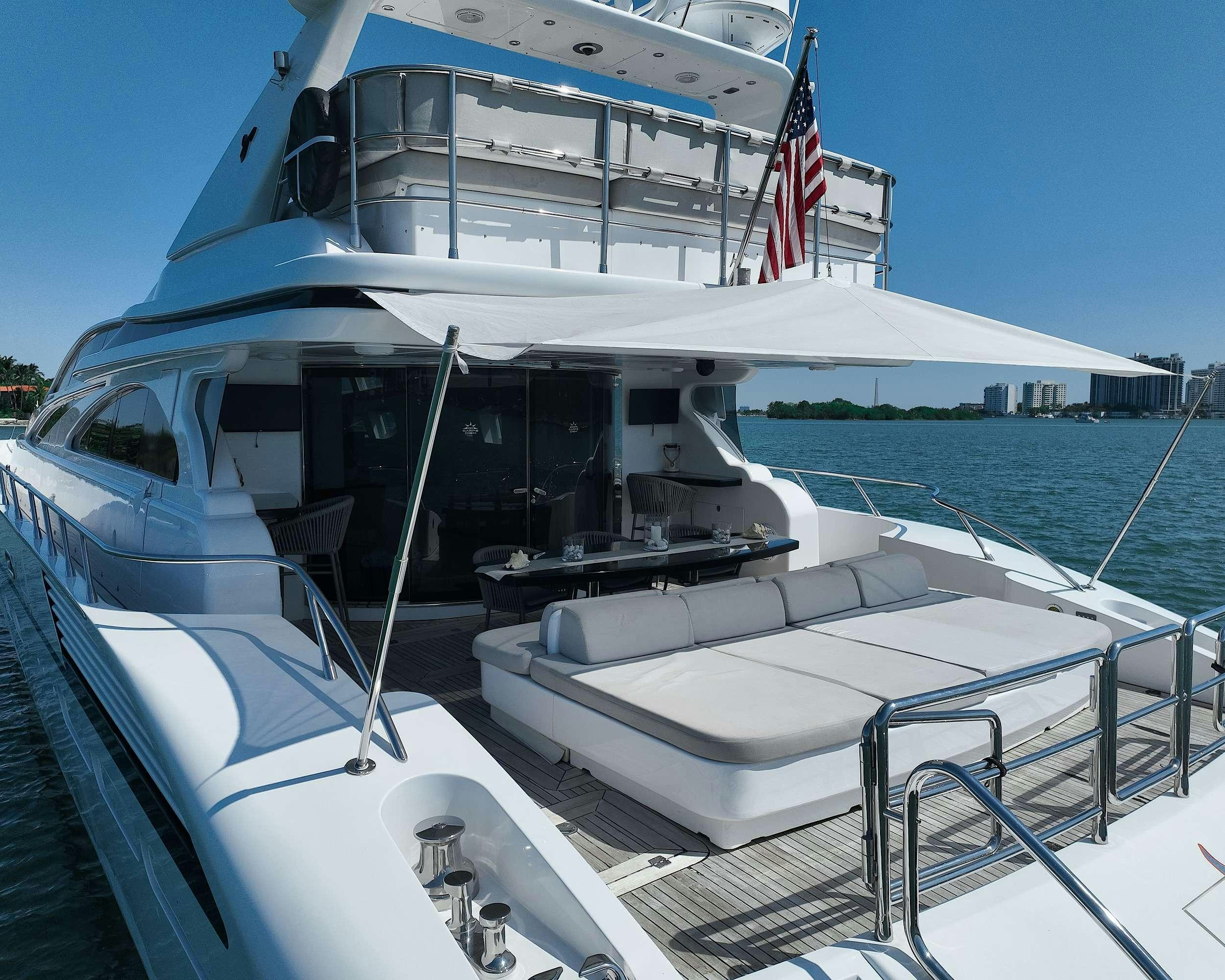 a boat on the water aboard CARPE DIEM Yacht for Charter