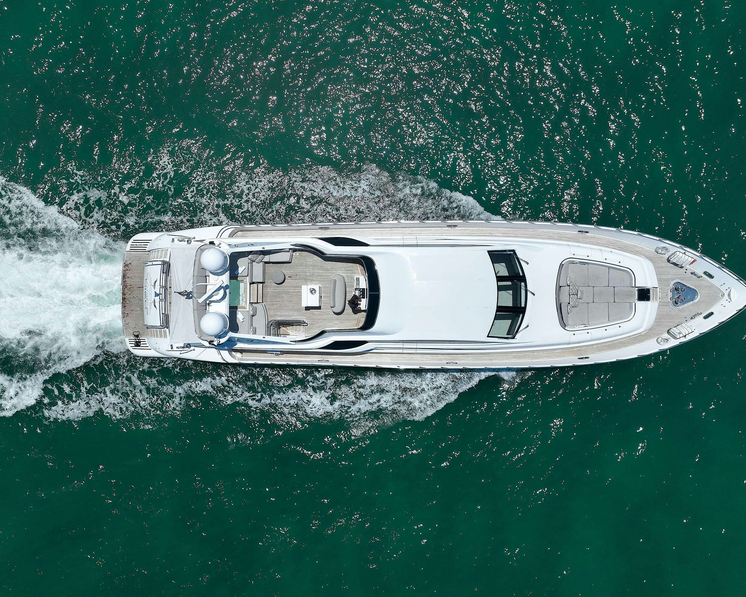 a boat in the water aboard CARPE DIEM Yacht for Charter