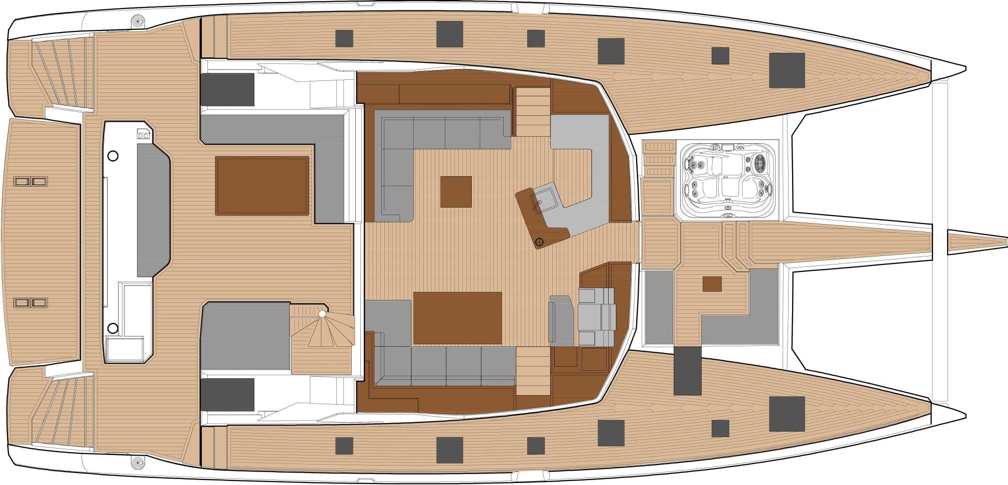 diagram aboard SEMPER FIDELIS Yacht for Charter