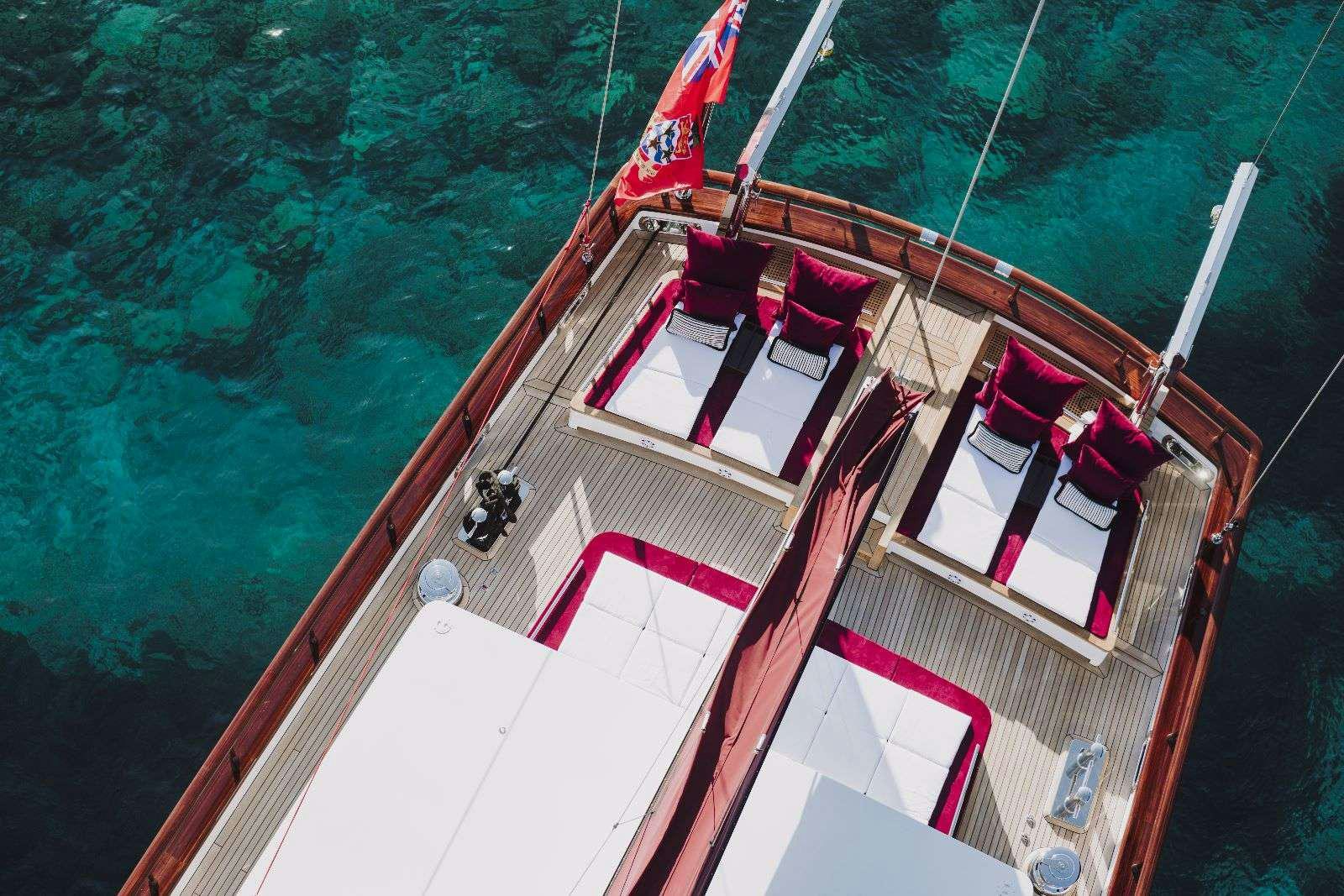 a boat on the water aboard THAT'S AMORE Yacht for Charter