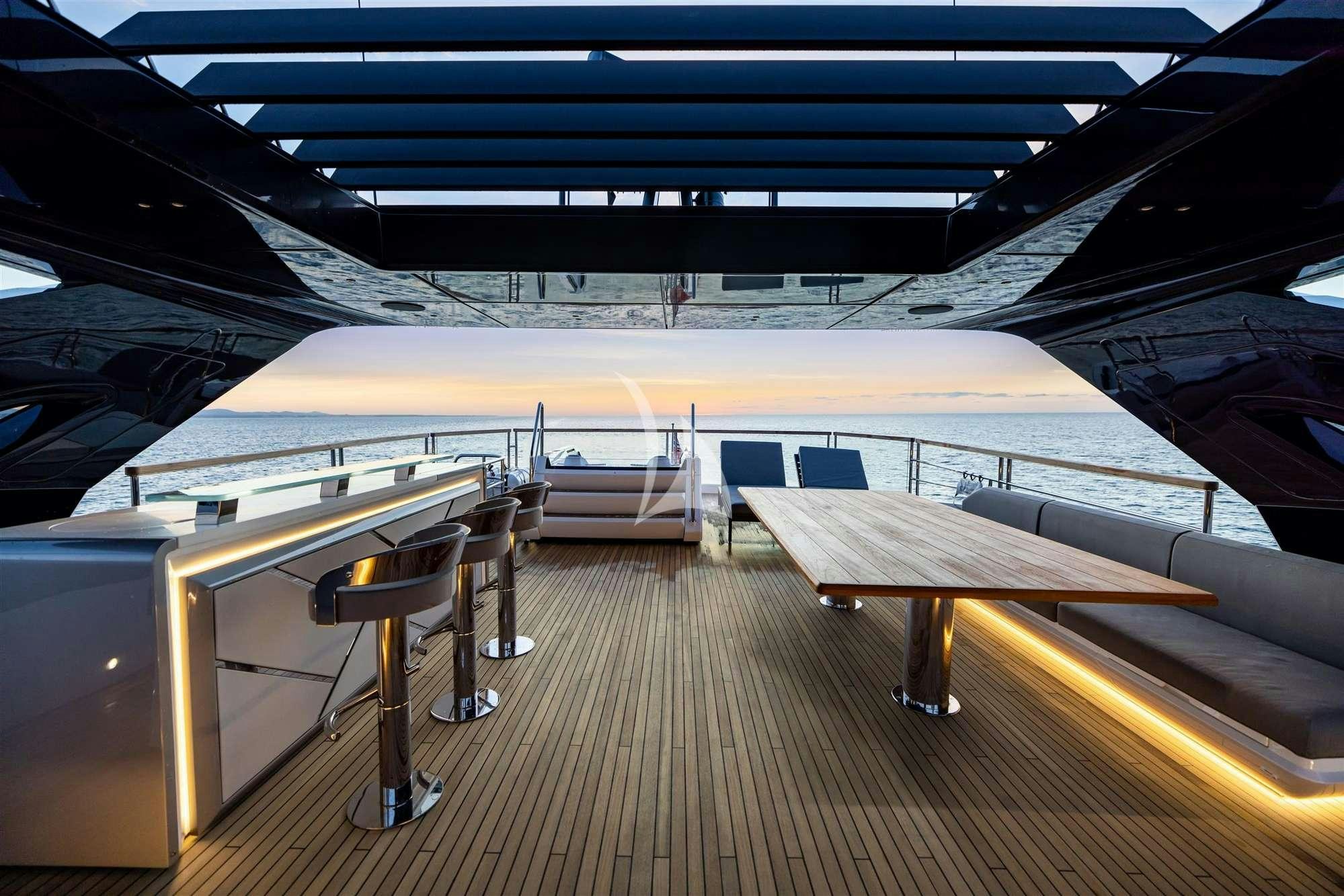 a boat on the water aboard MY SCORPION Yacht for Charter