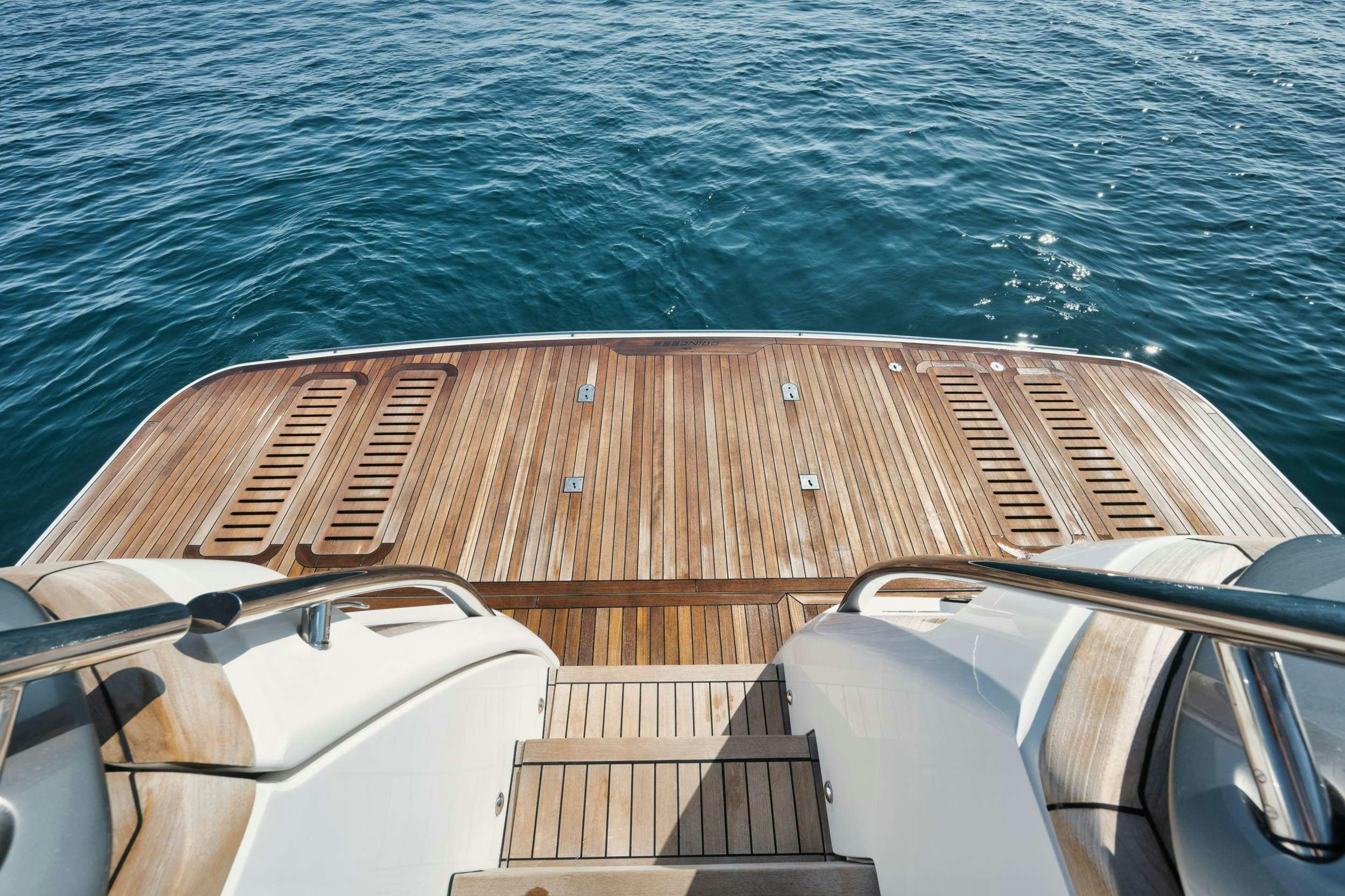 a boat on the water aboard HOOKED HER Yacht for Charter