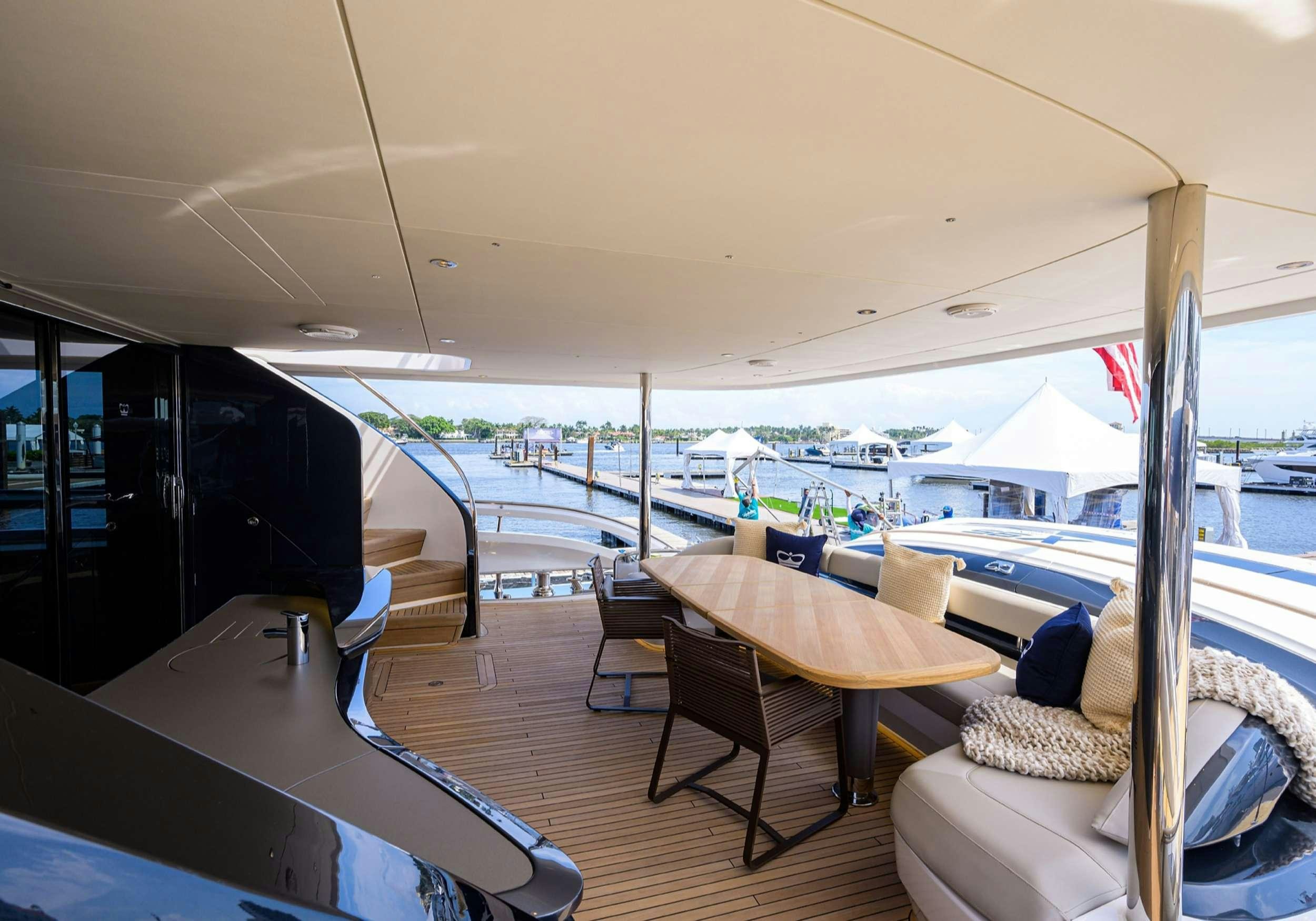 a boat on the water aboard MONOPOLY Yacht for Charter