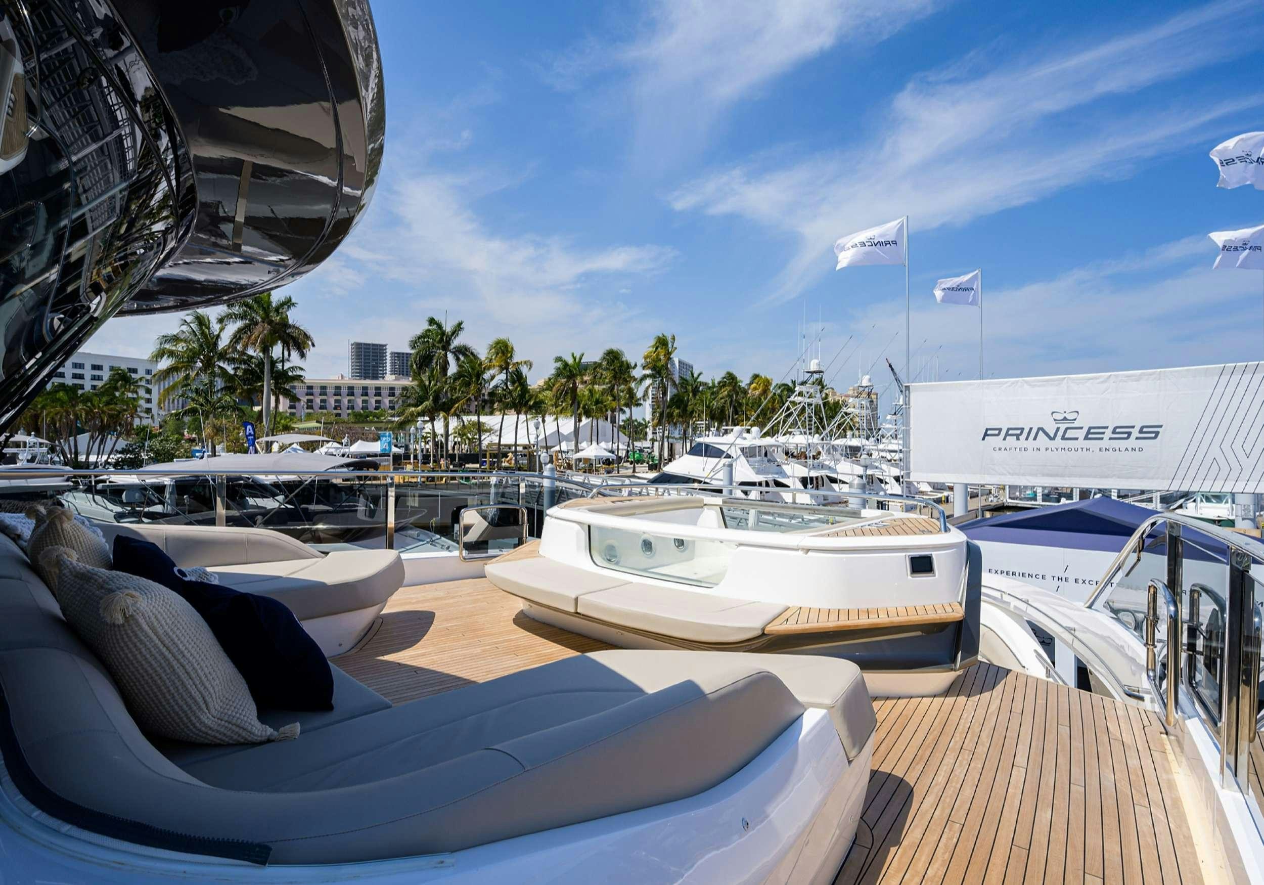 a group of boats docked aboard MONOPOLY Yacht for Charter