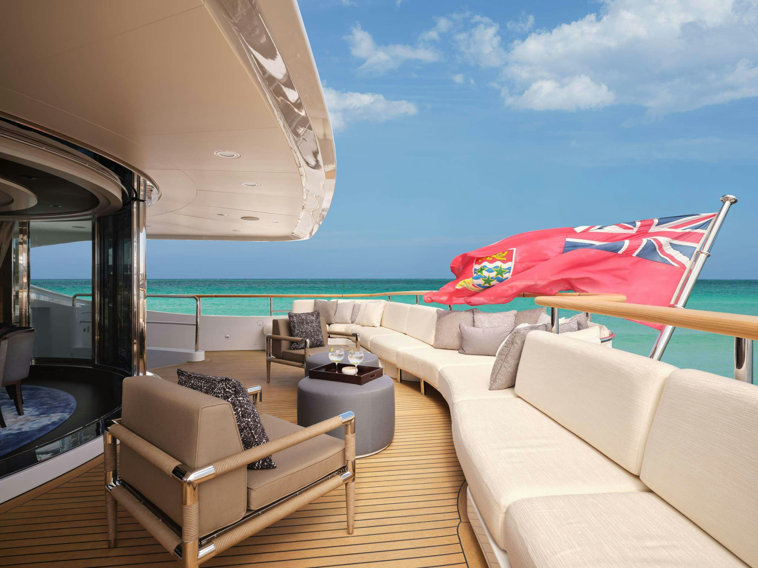 a boat on the water aboard GALAXY Yacht for Charter
