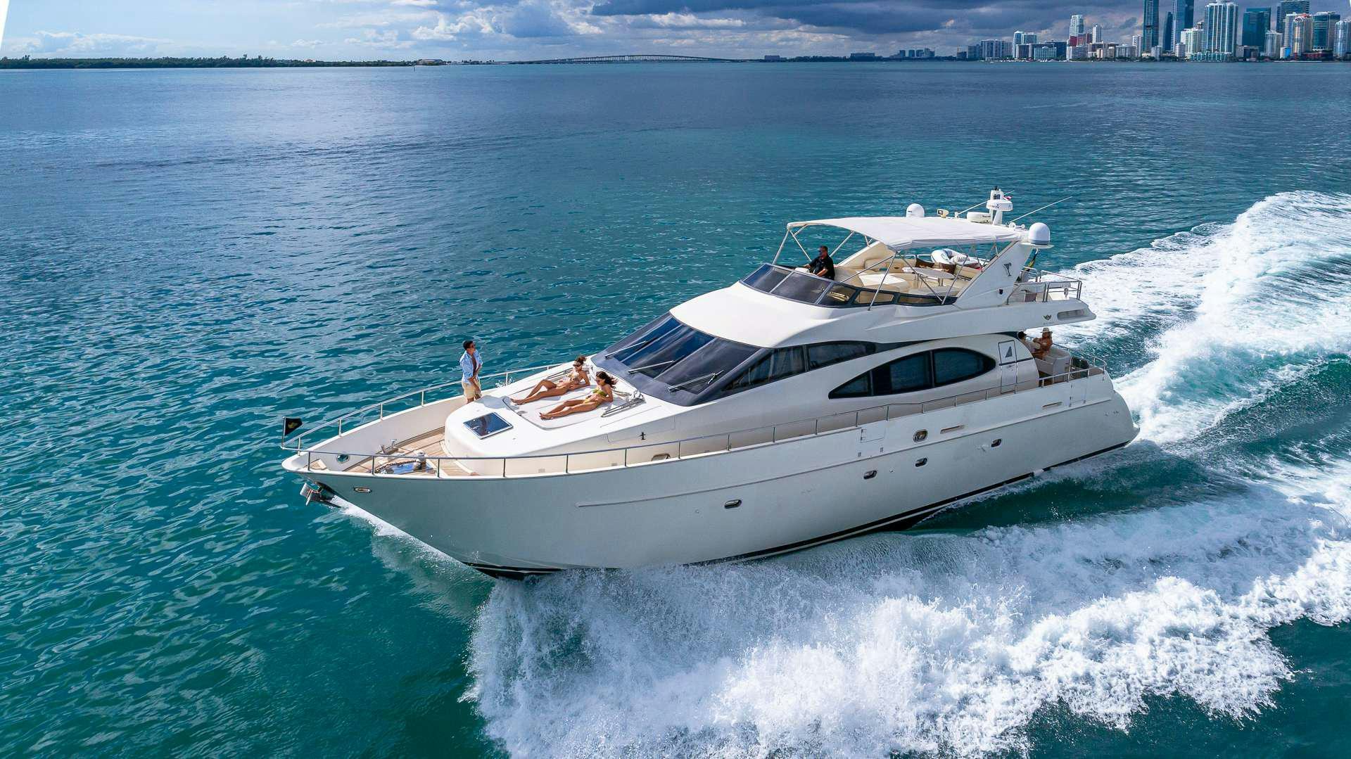 a boat on the water aboard SALT SHAKER Yacht for Charter