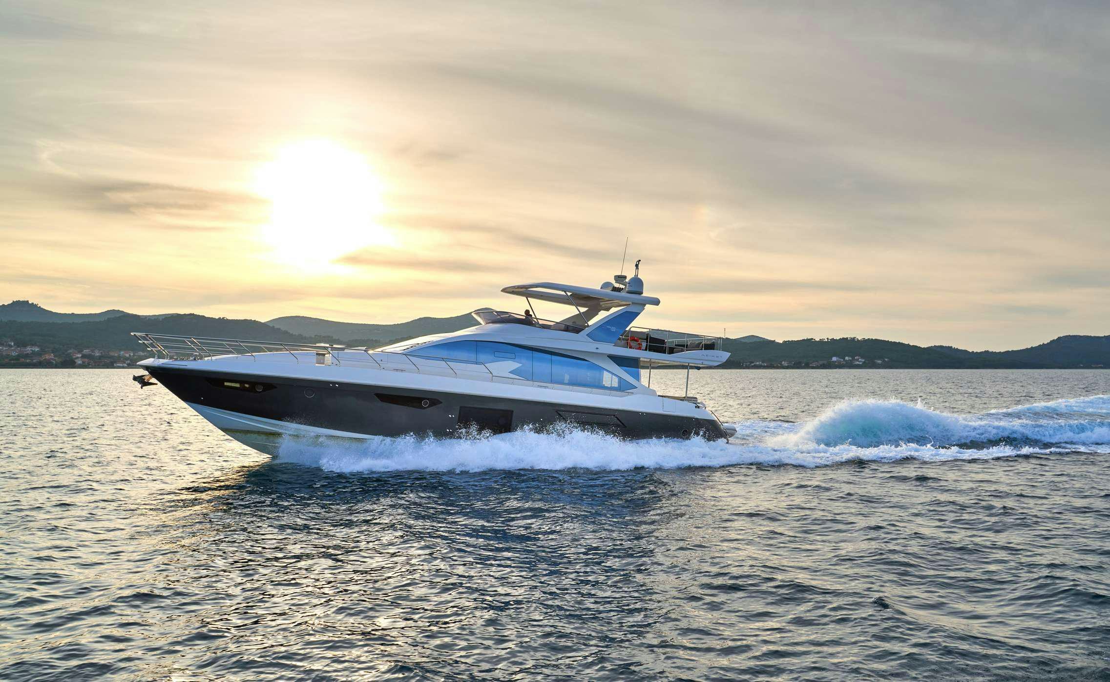 a boat on the water aboard AZIMUT 72 - RELAX OF Yacht for Charter